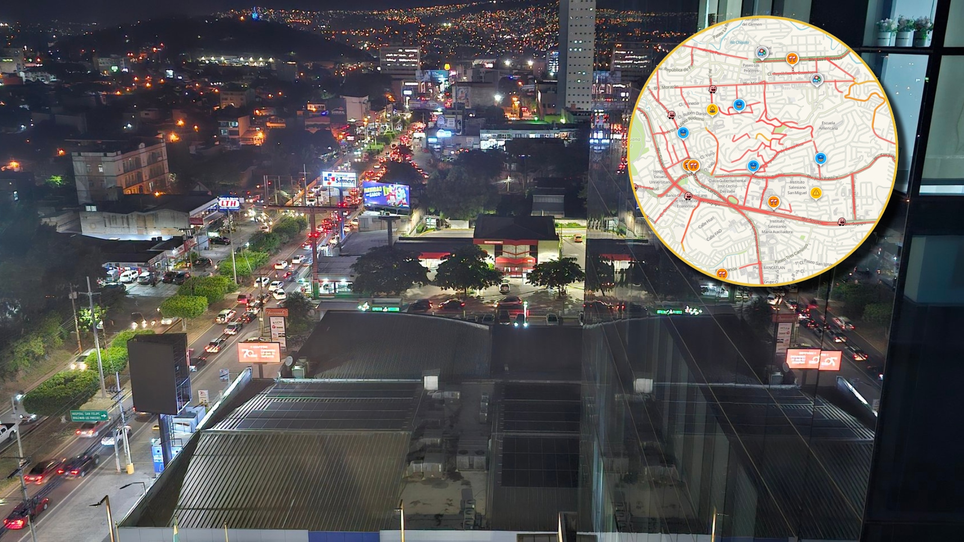 Tráfico en Tegucigalpa