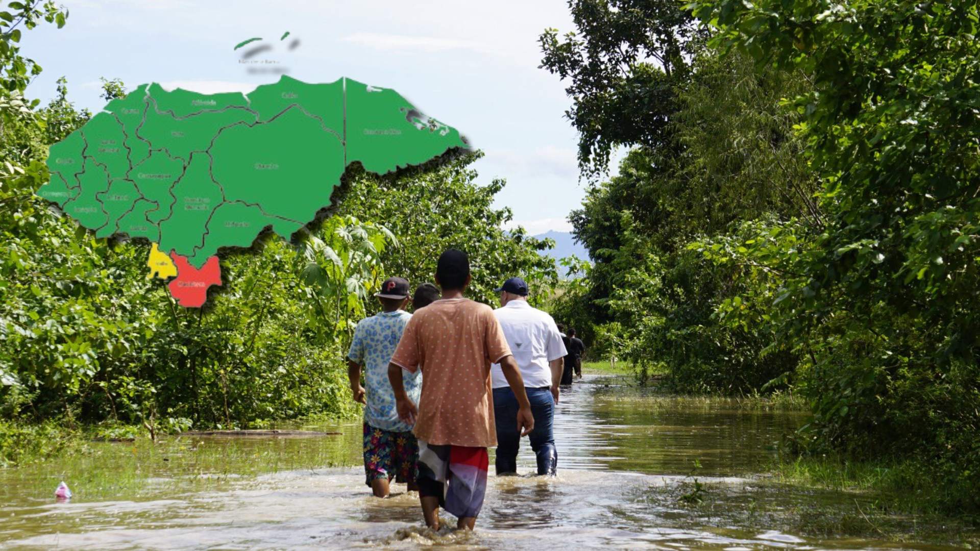 Alertas en Honduras: roja en Choluteca y verde el resto del país