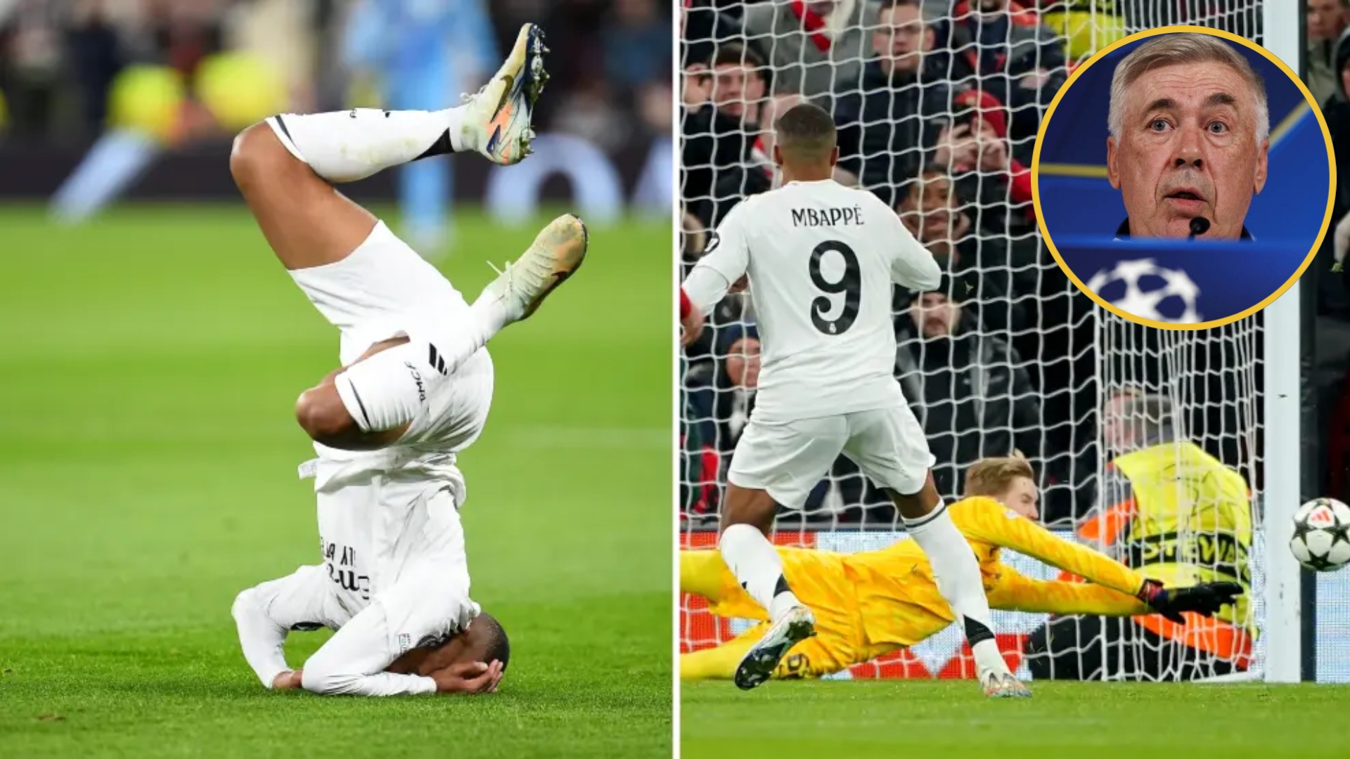 Carlo Ancelotti se pronuncia tras el penal fallado y la frustrante actuación de Kylian Mbappé