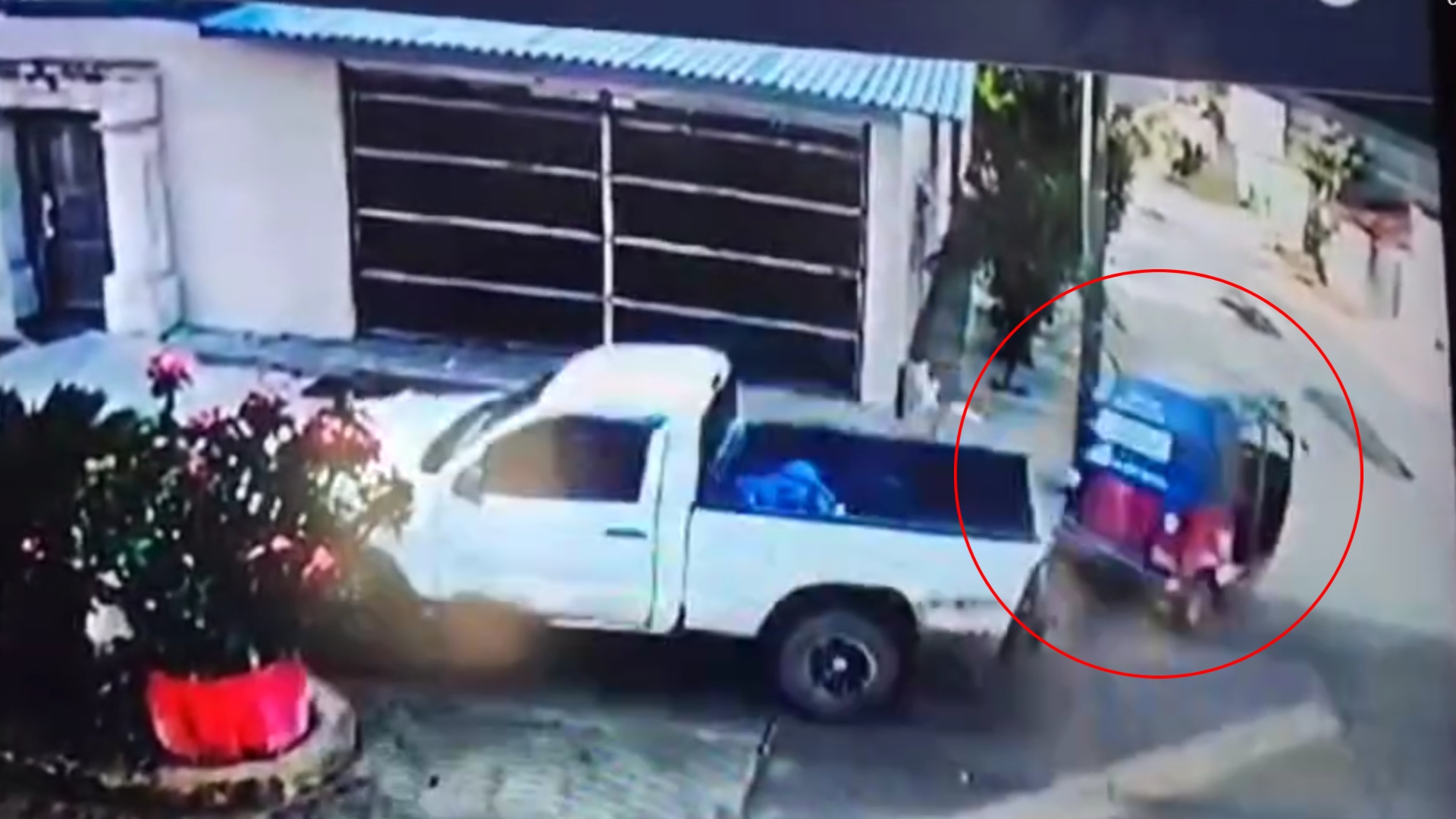 Accidente de mototaxi en Guaimaca