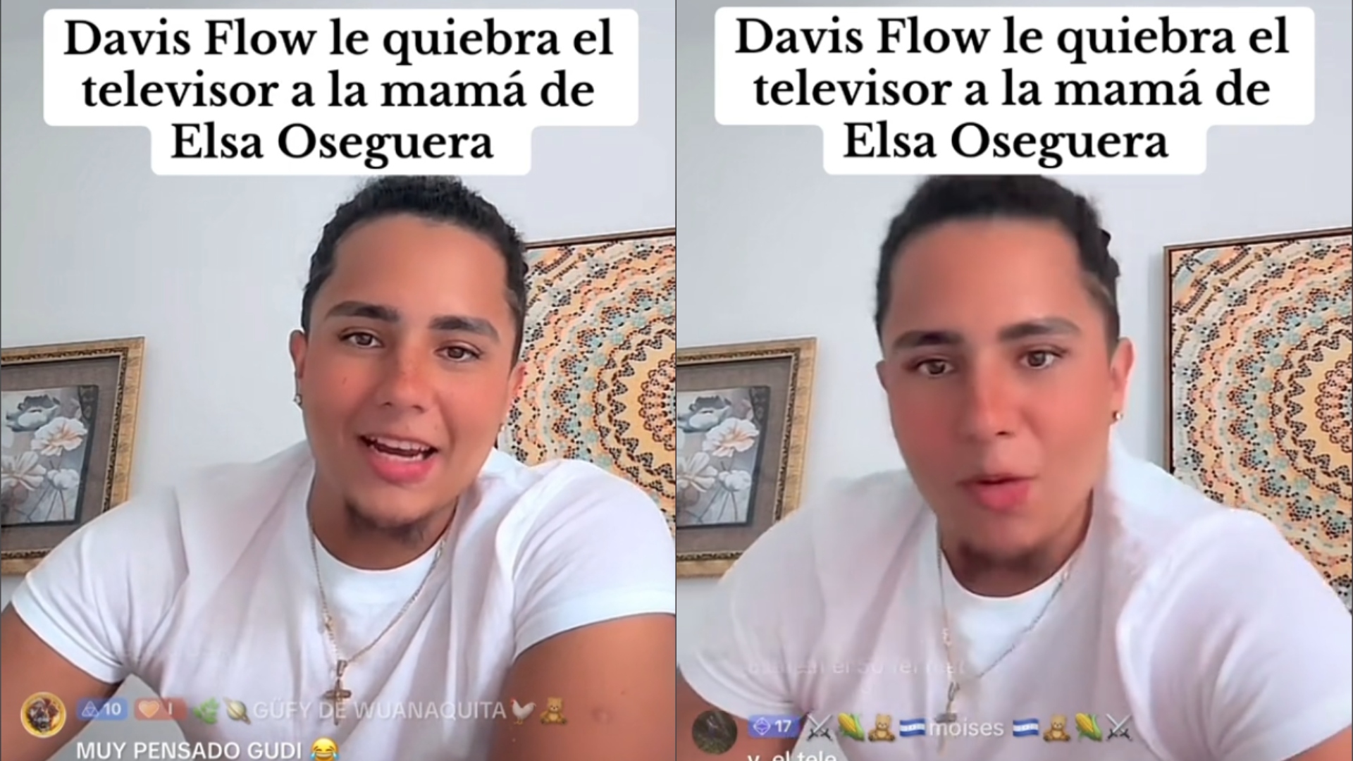 Davis Flow quiebra el tele de su suegra