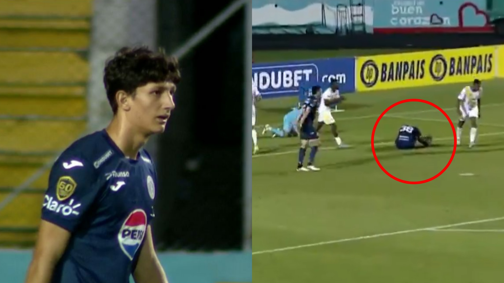 Autogol de hijo de Diego Vázquez sorprende en el enfrentamiento Motagua-Génesis