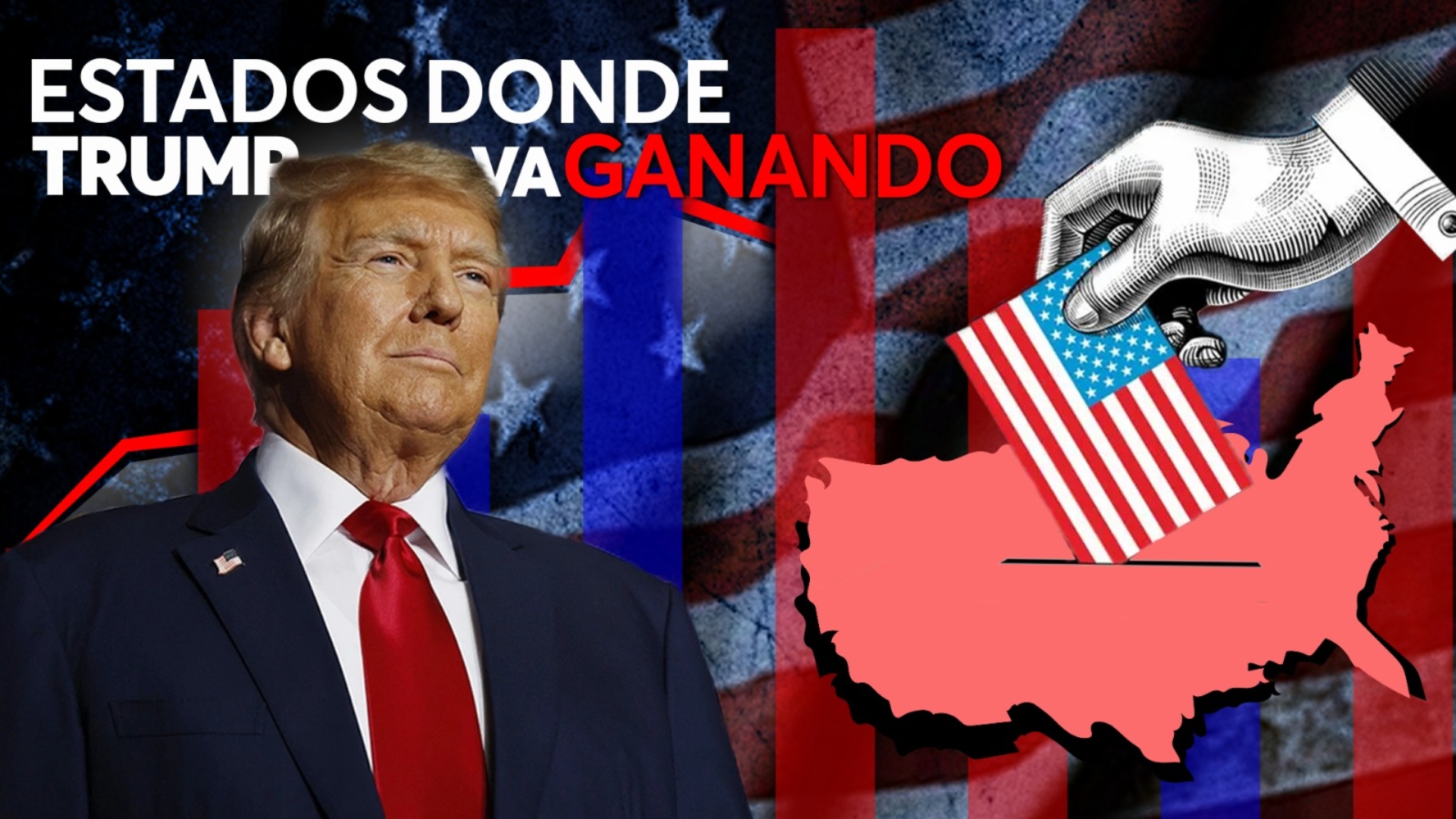 Elecciones Estados Unidos 2024: Estados en los que Donald Trump va ganando
