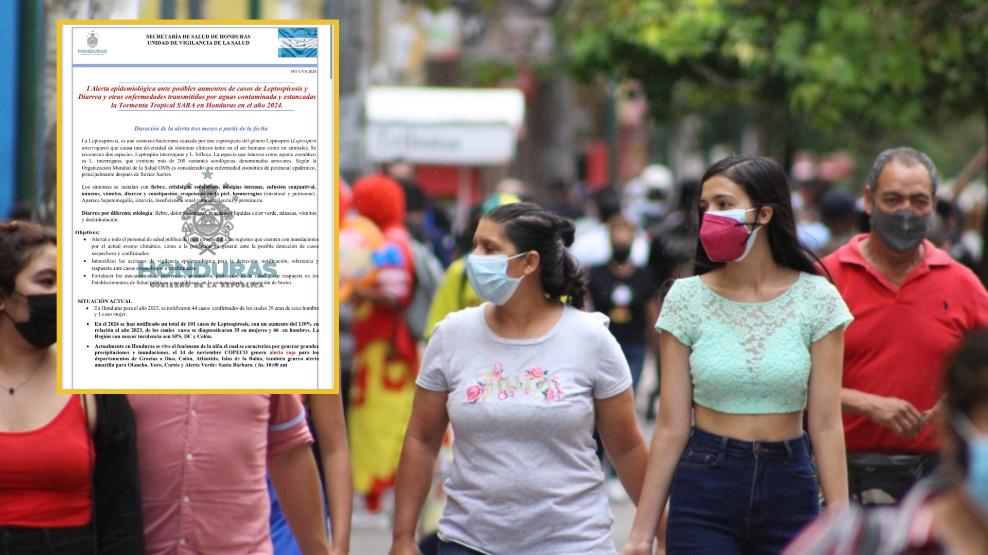 Alerta sanitaria en Honduras por temporada de lluvias y riesgos de enfermedades