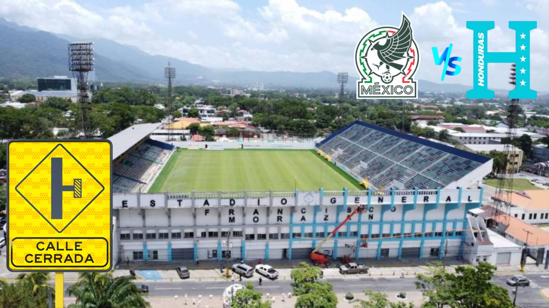 Calles cerradas por el encuentro Honduras vs México