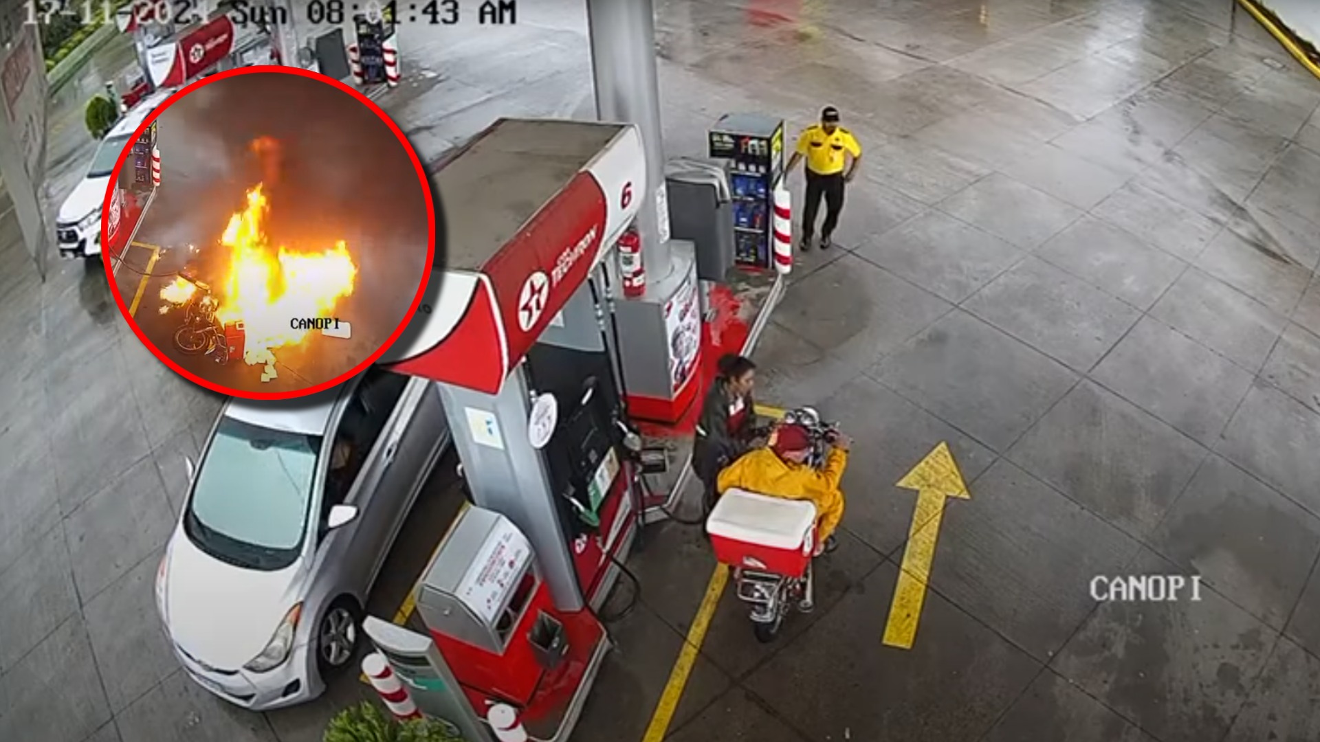 incendio gasolinera de Nacaome video