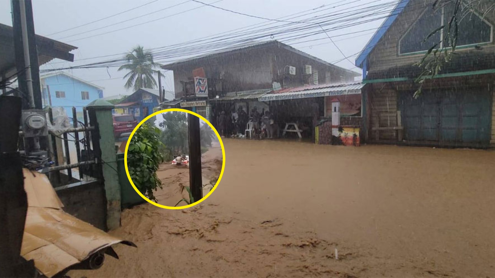 Niños caso son arrastrados por las lluvias