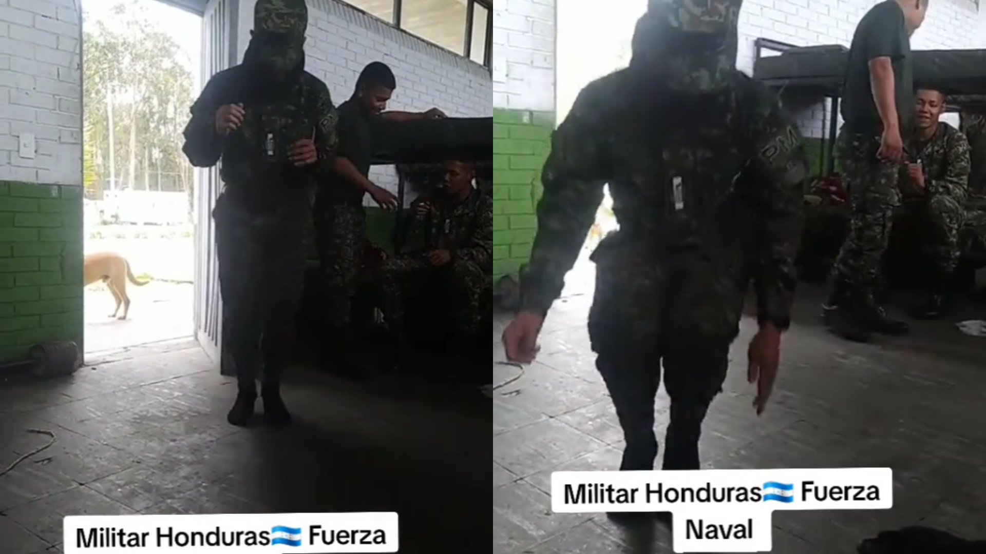 Militar bailando