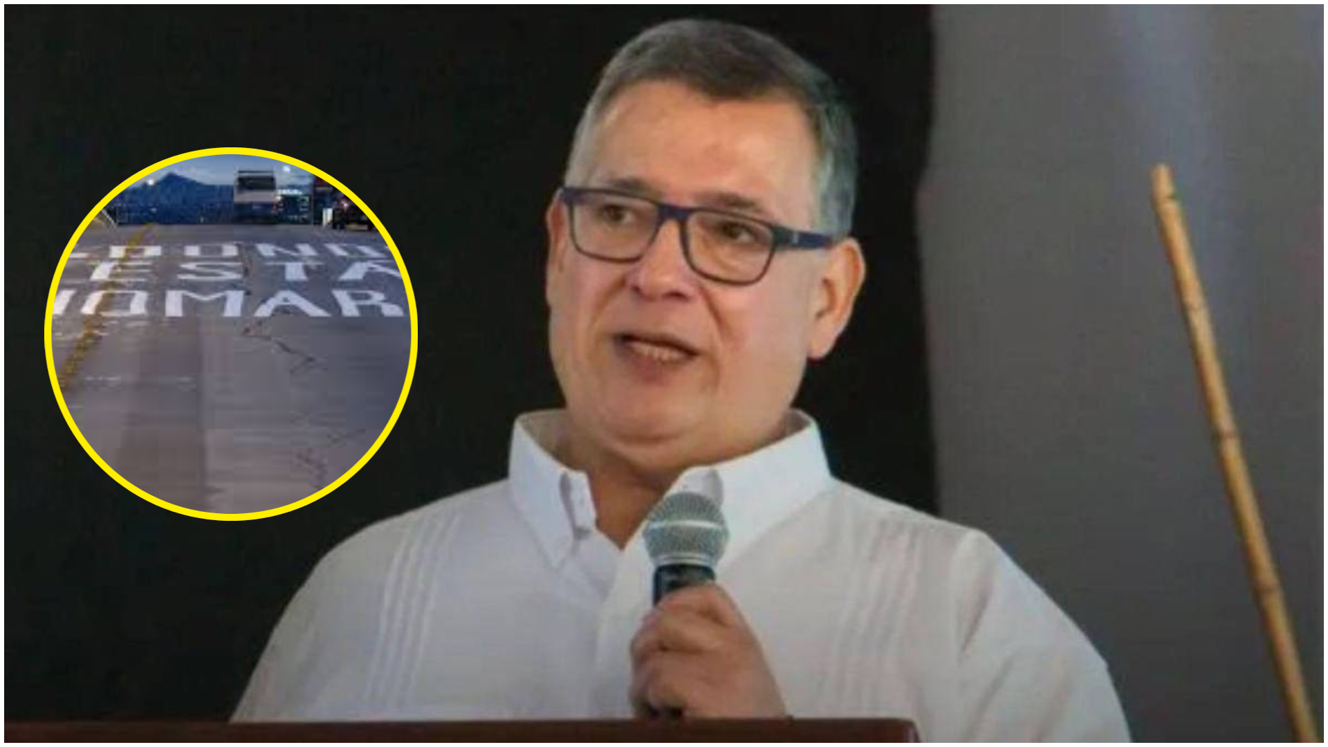Ministro de Planificación Estratégica acusa a Juan Diego por pintar calles