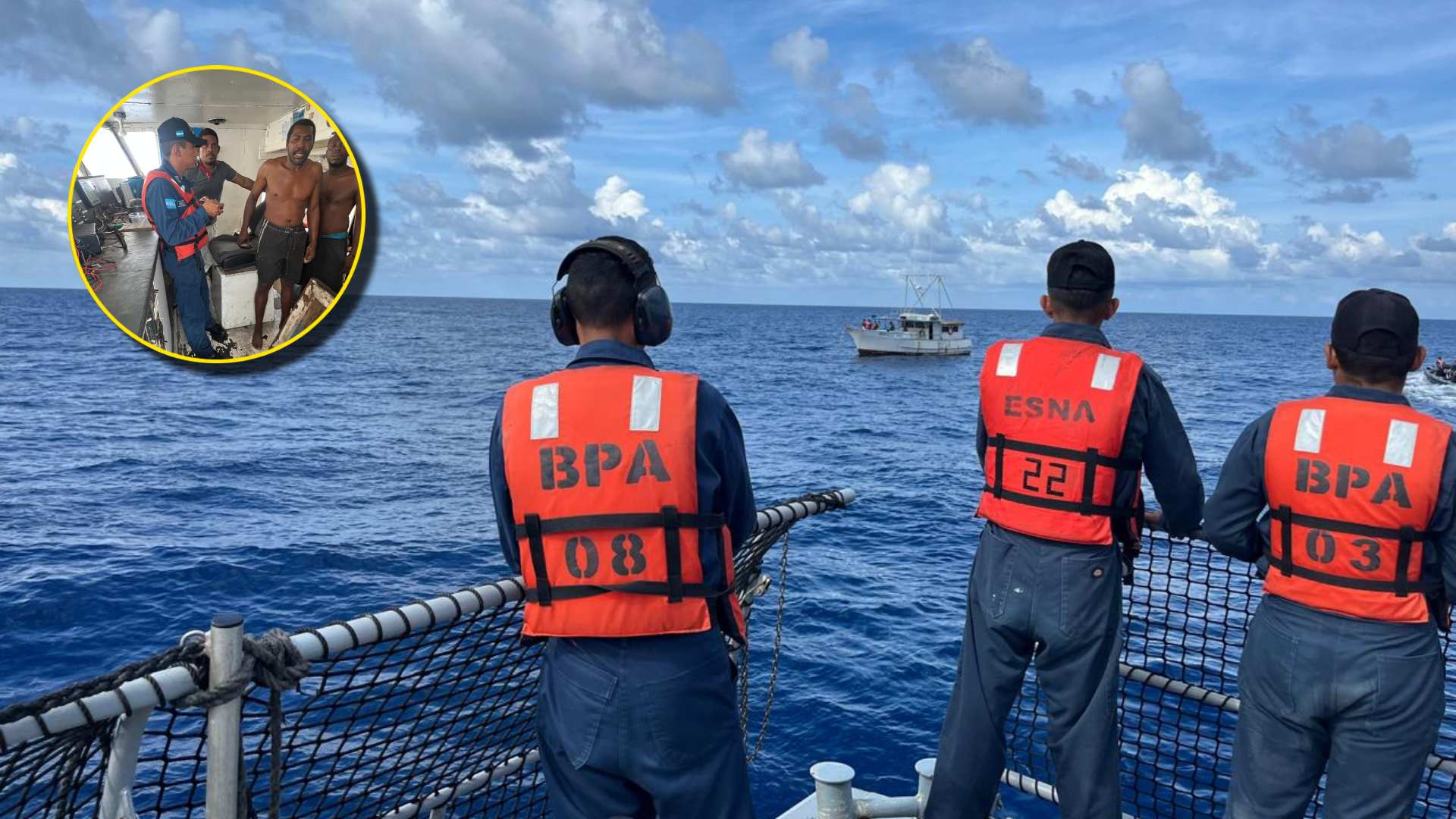 Naufragio en el Caribe: rescatan con vida a los pescadores