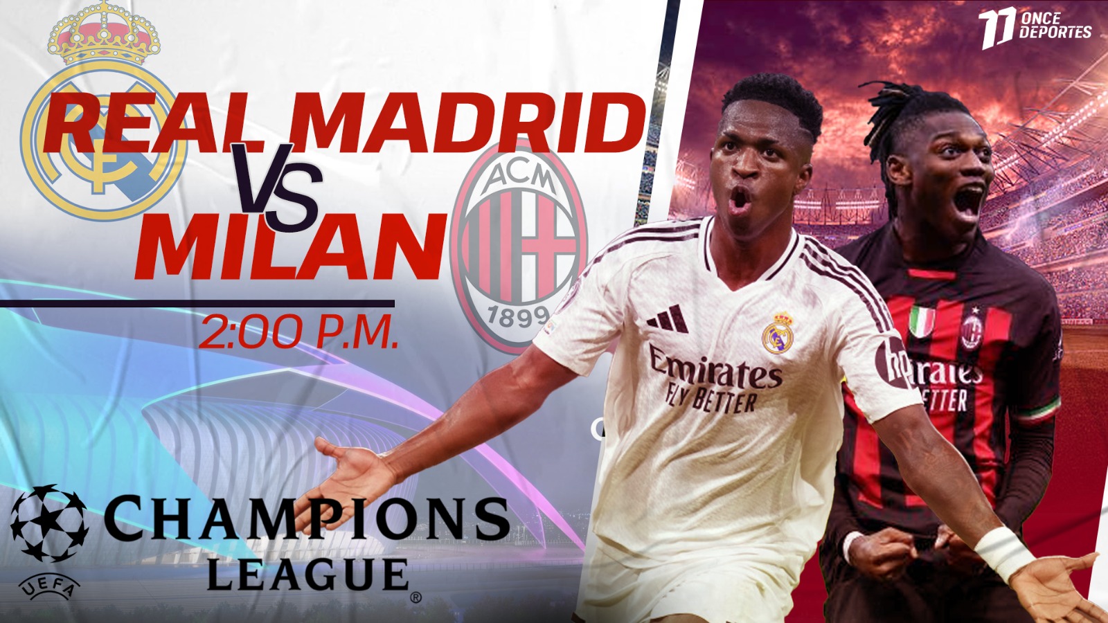Real Madrid vs. Milán Champions League