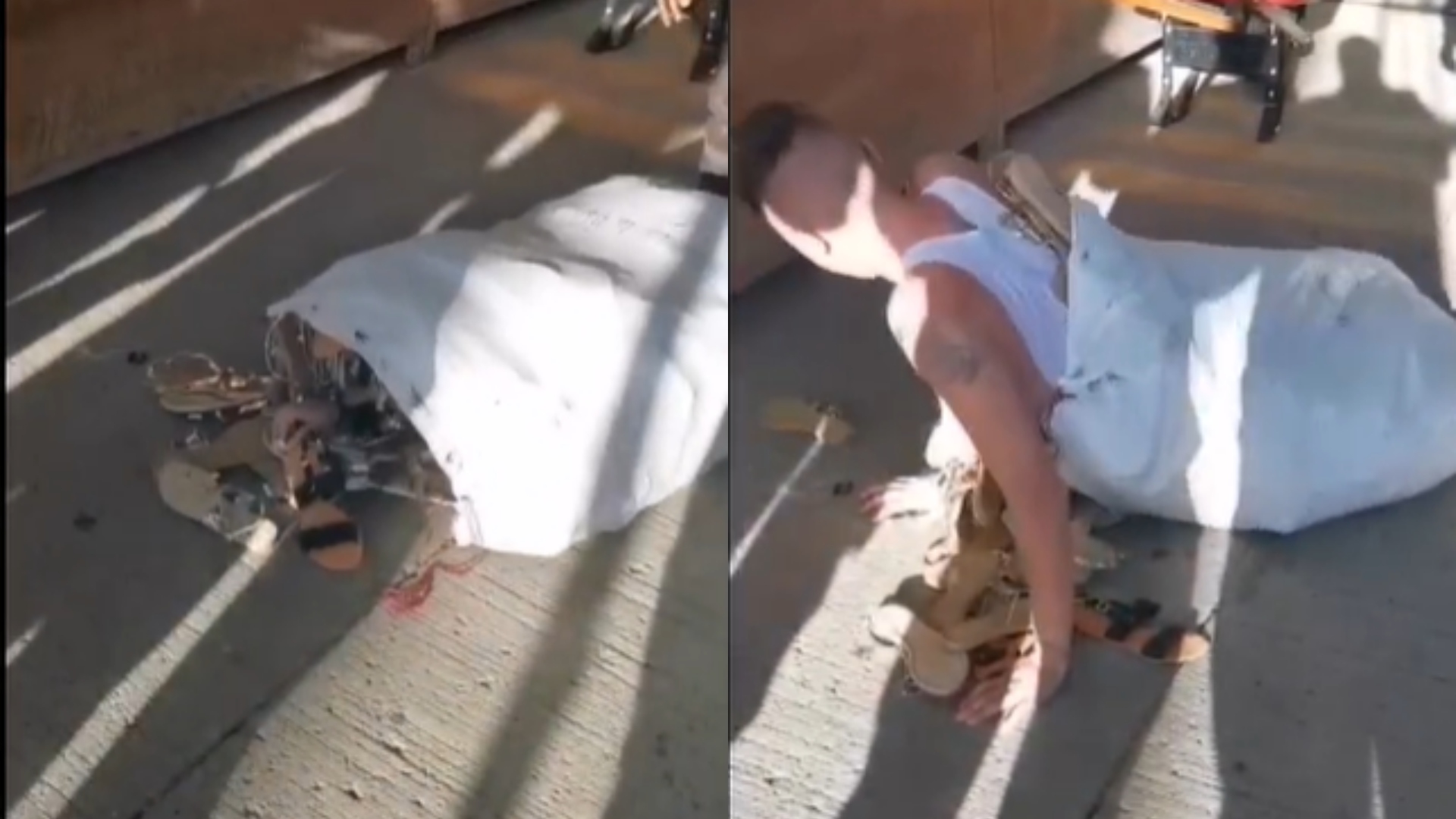 Hombre intenta fugarse de Támara en saco de zapatos