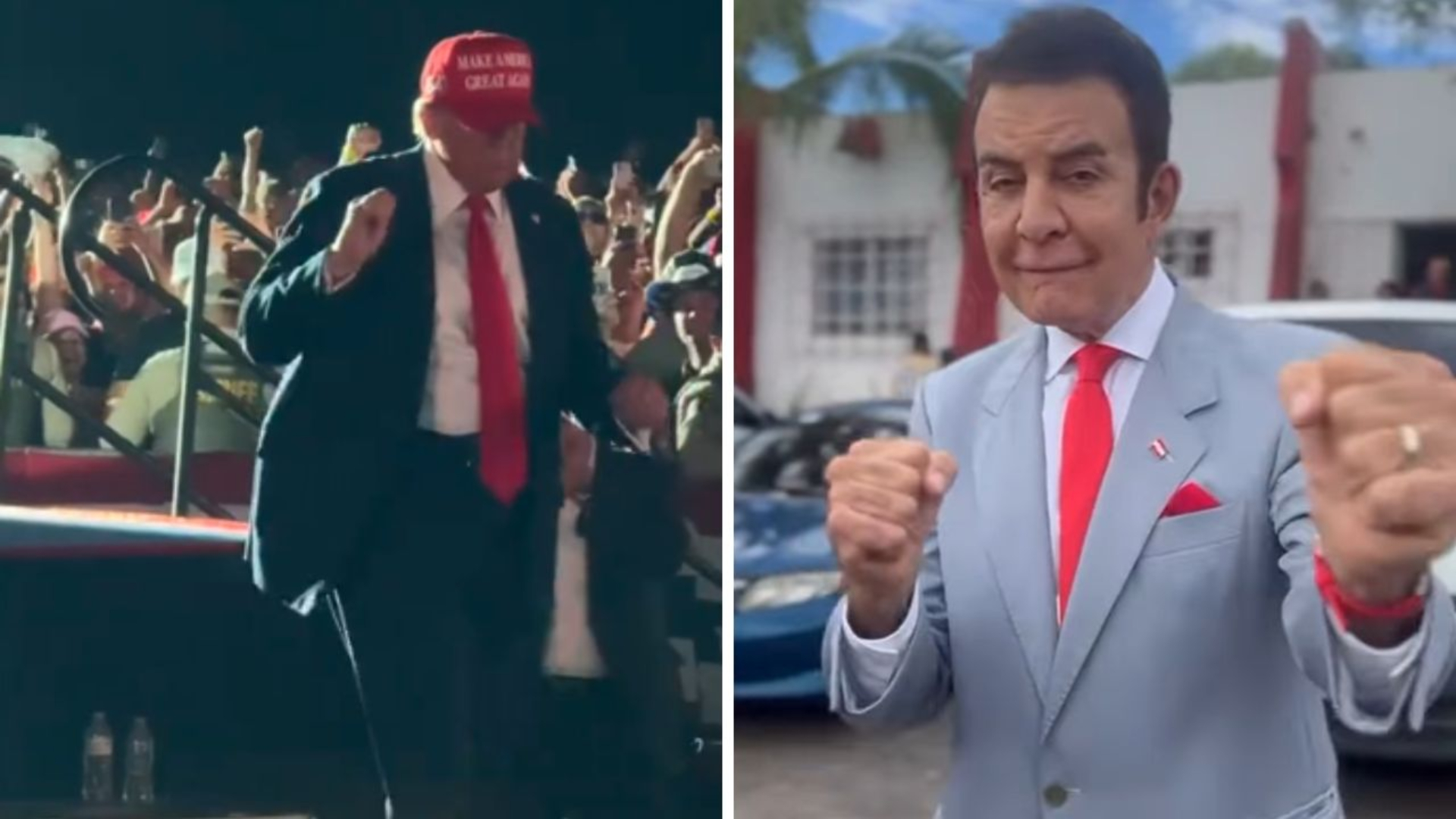 Salvador Nasralla imita baile de Donald Trump