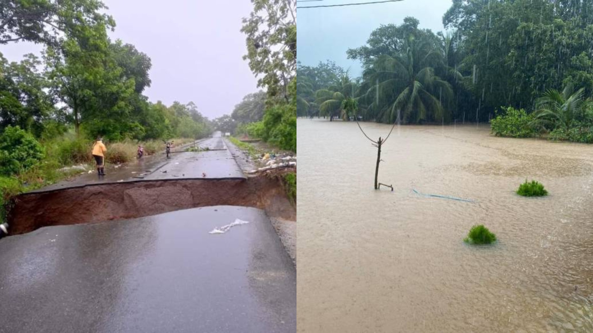tormenta Sara zonas incomunicadas Honduras
