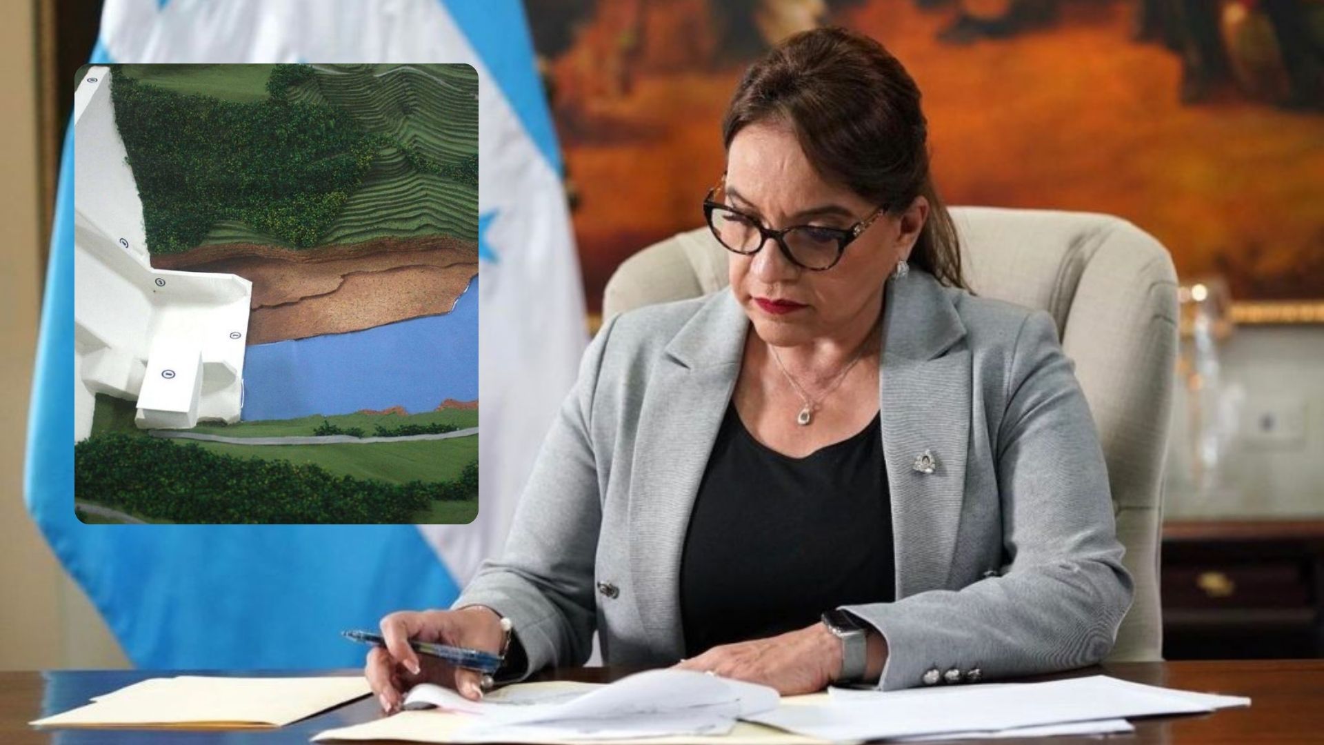 La presidenta de Honduras, Xiomara Castro, anunció hoy un paso importante para el desarrollo del país con la aprobación de la construcción de la Represa El Tablón, ubicada en el municipio de Quimistán, en el departamento de Santa Bárbara.