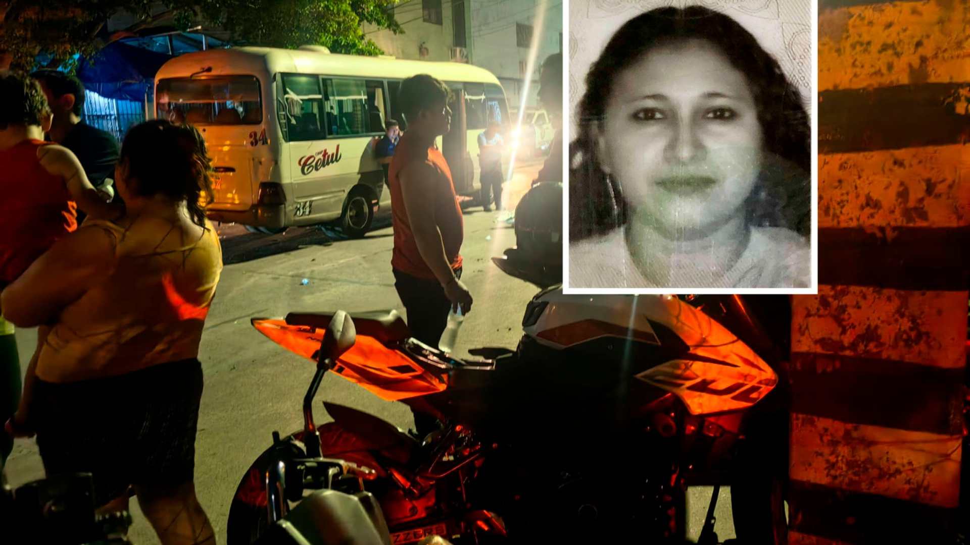 mujer accidente san pedro sula