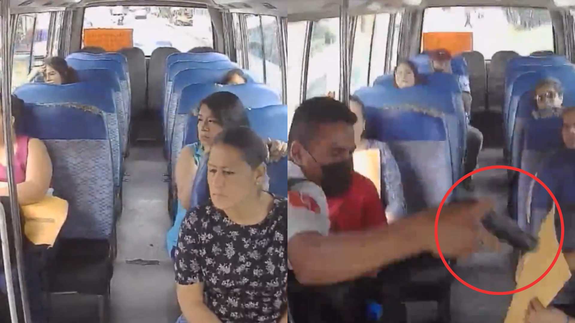 Captan asalto dentro de bus rapidito en Tegucigalpa