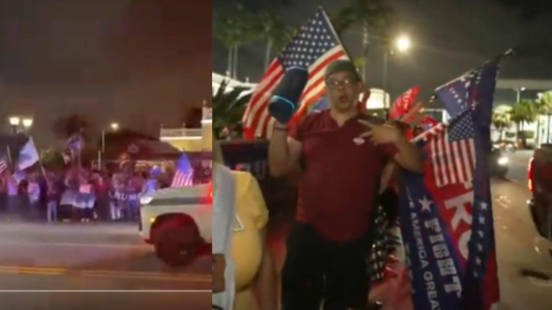 celebran victoria de Trump