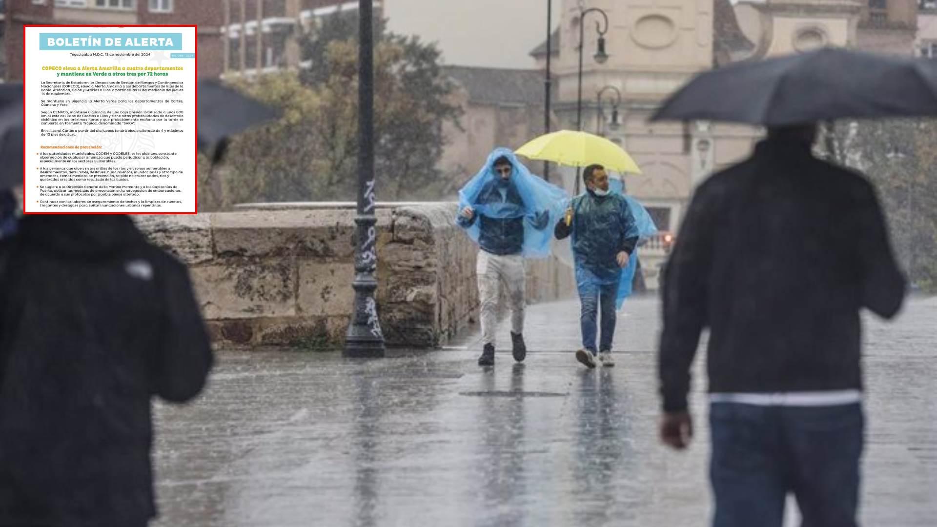 copeco alerta amarilla