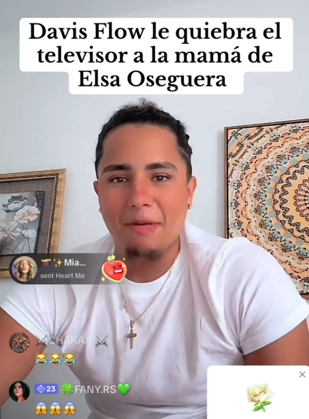 ¿Estaba molesto? Davis Flow revela el motivo por el que le quebró la televisión a su suegra