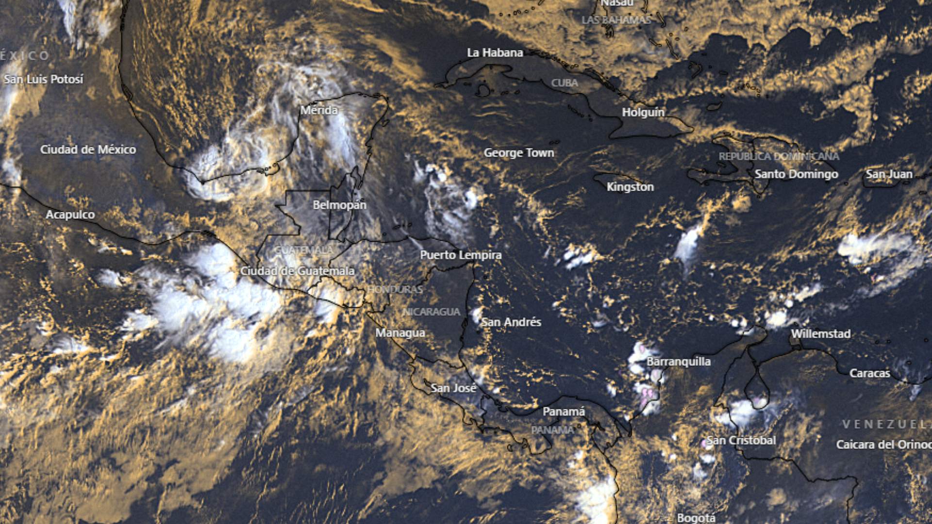 frente frío lluvias honduras