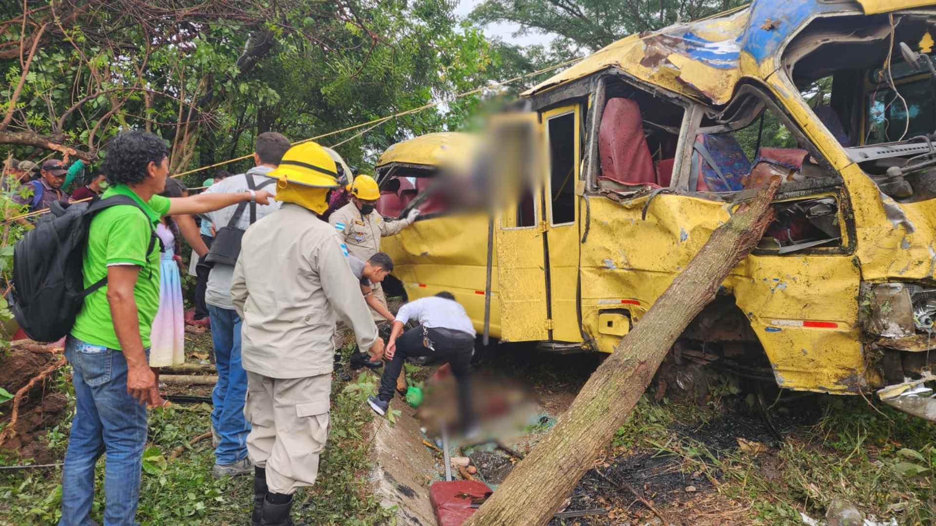 Accidente de bus en Choluteca deja dos muertos