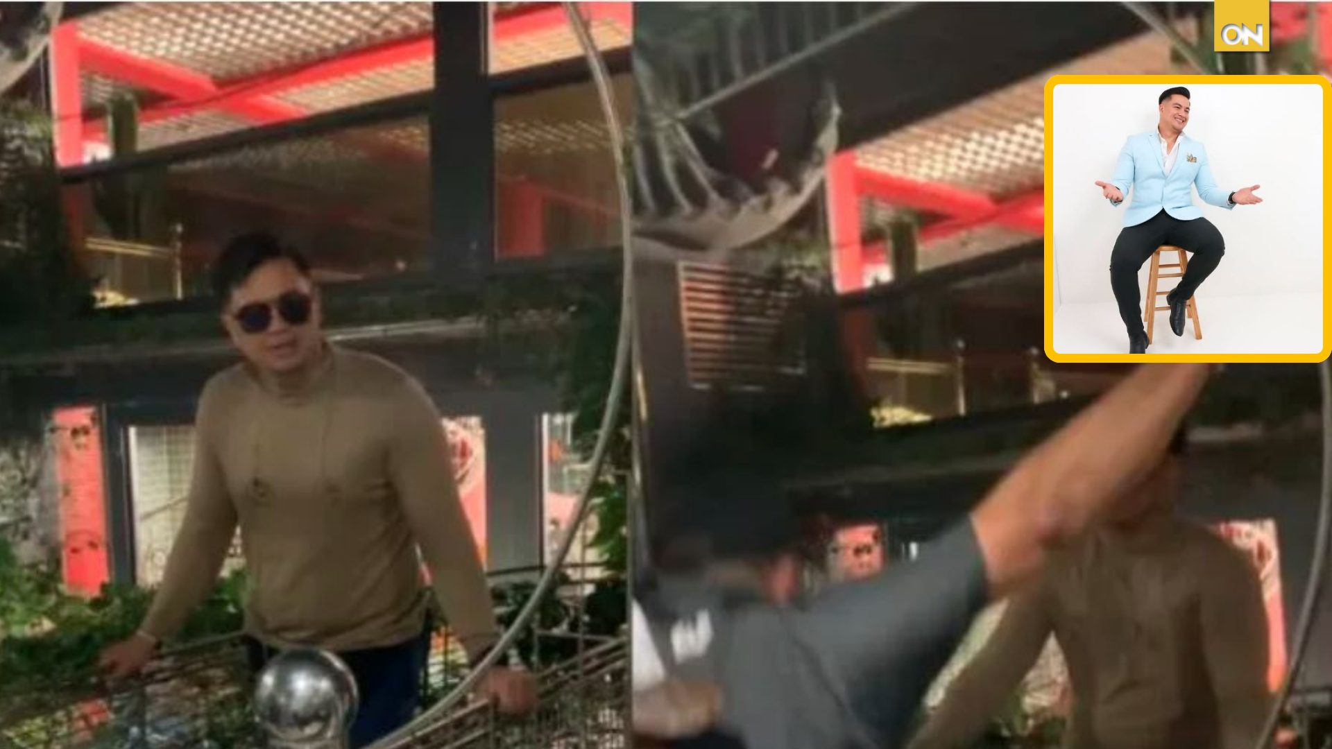 Allan Paul es agredido en un restaurante