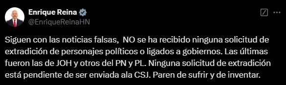 Extradición en Honduras: nueva solicitud más relevante que JOH