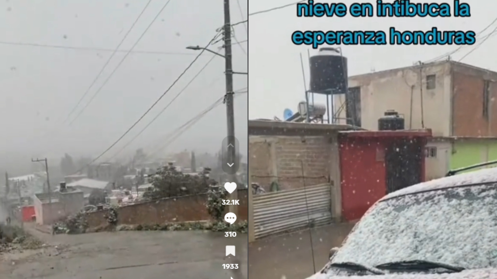 Nieve en Honduras