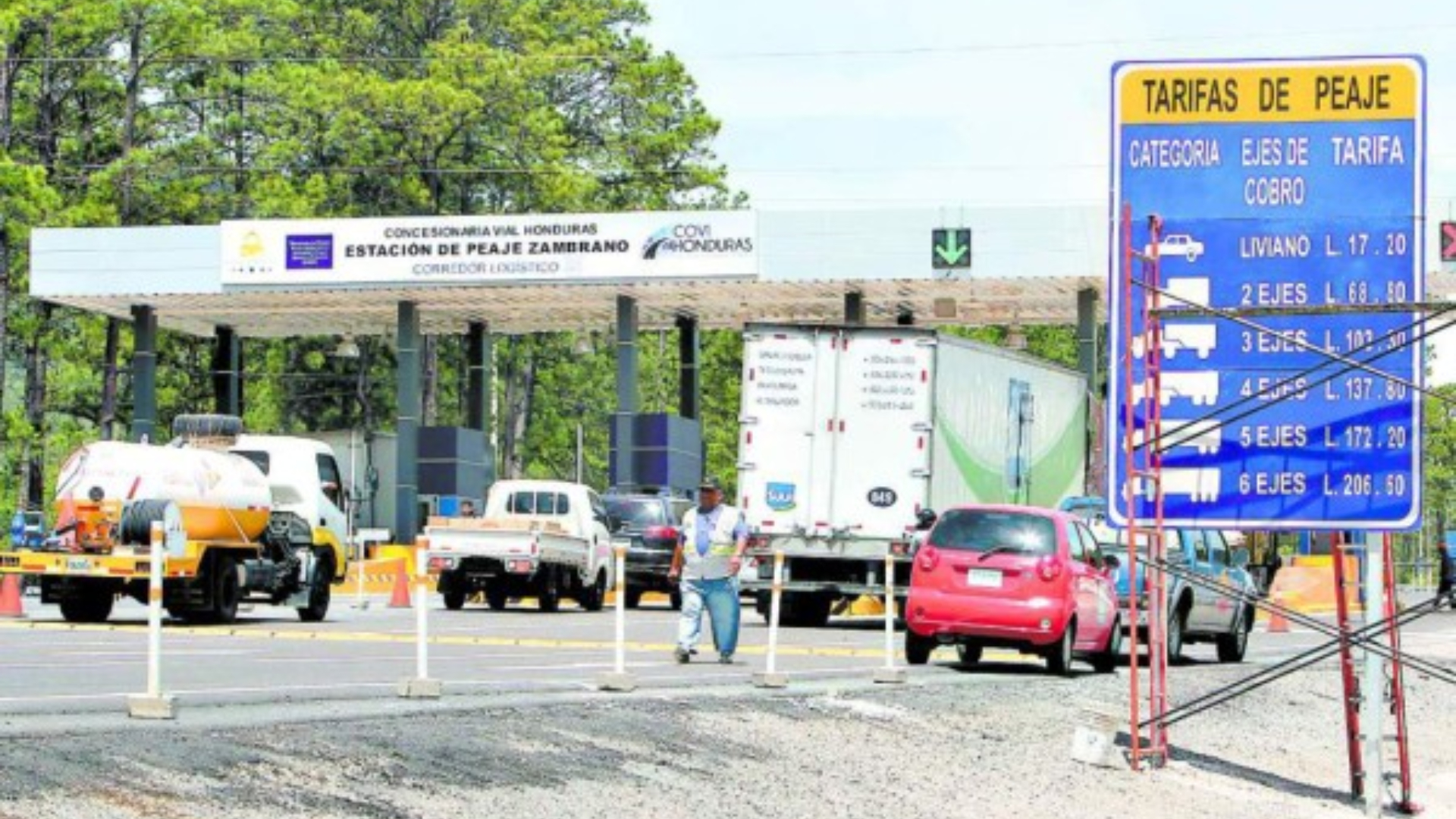 Concesionaria Covi Honduras insiste en incrementar la tarifa del peaje en la carretera CA-5