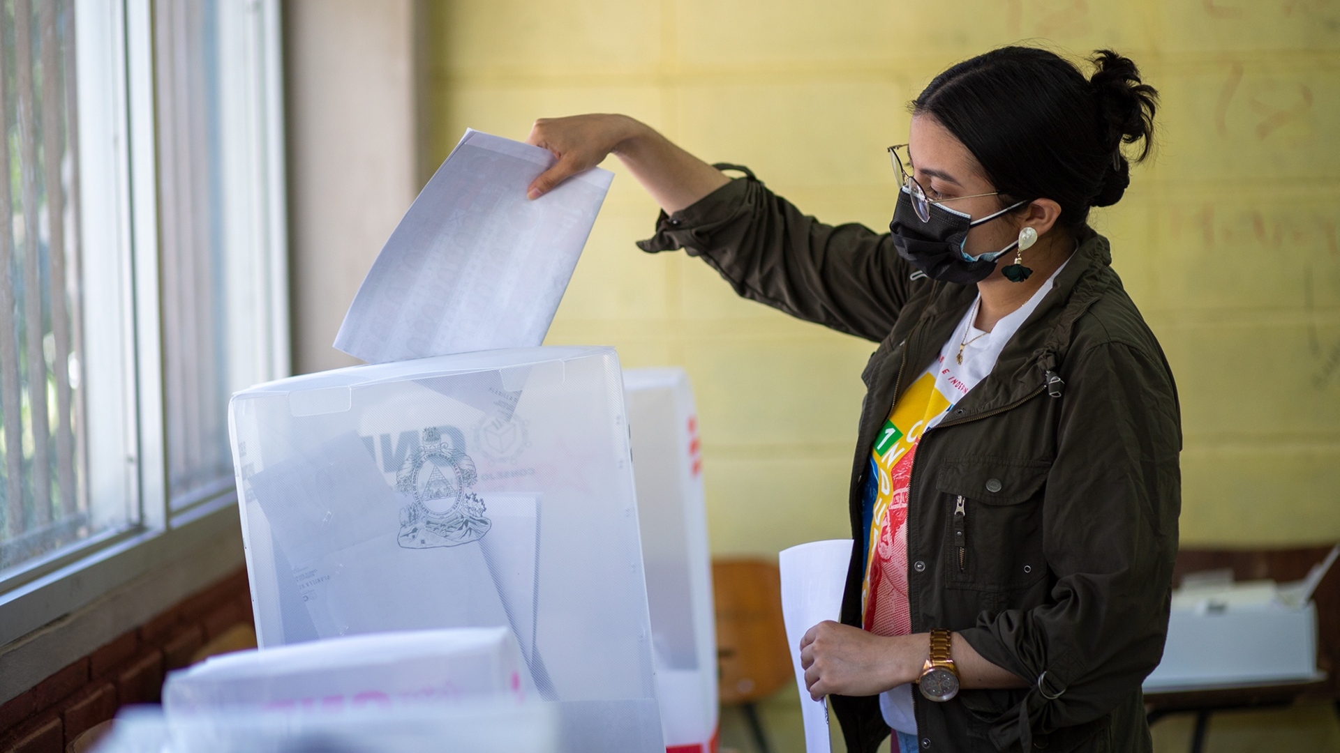 Papeletas electorales en Honduras