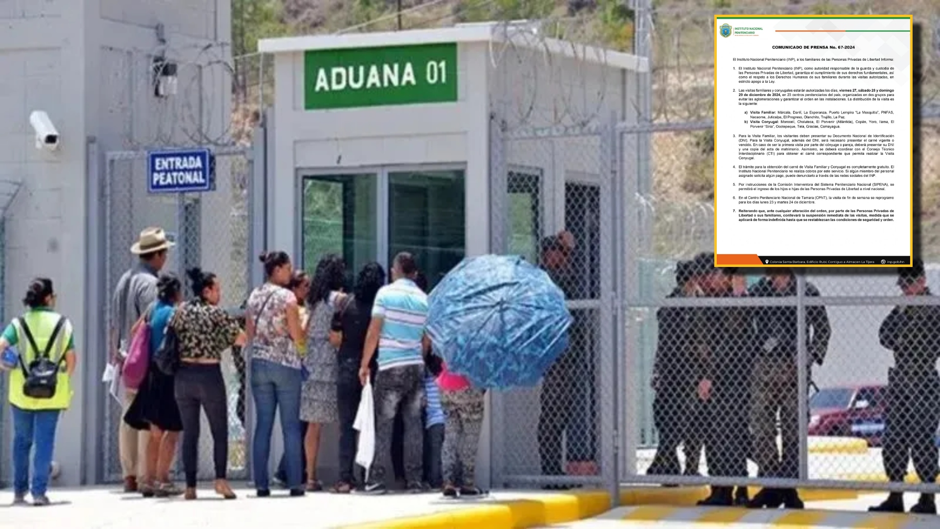 Visitas en las cárceles de Honduras