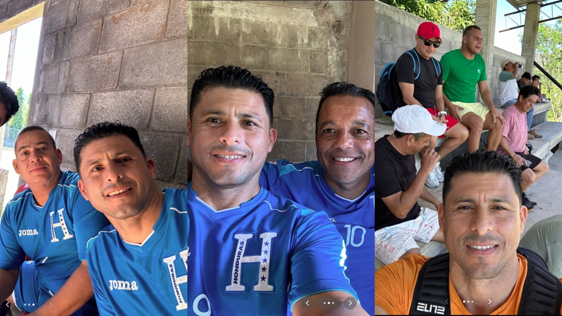 Noel Valladares celebra el triunfo de Moatgua junto a veteranos motagüenses
