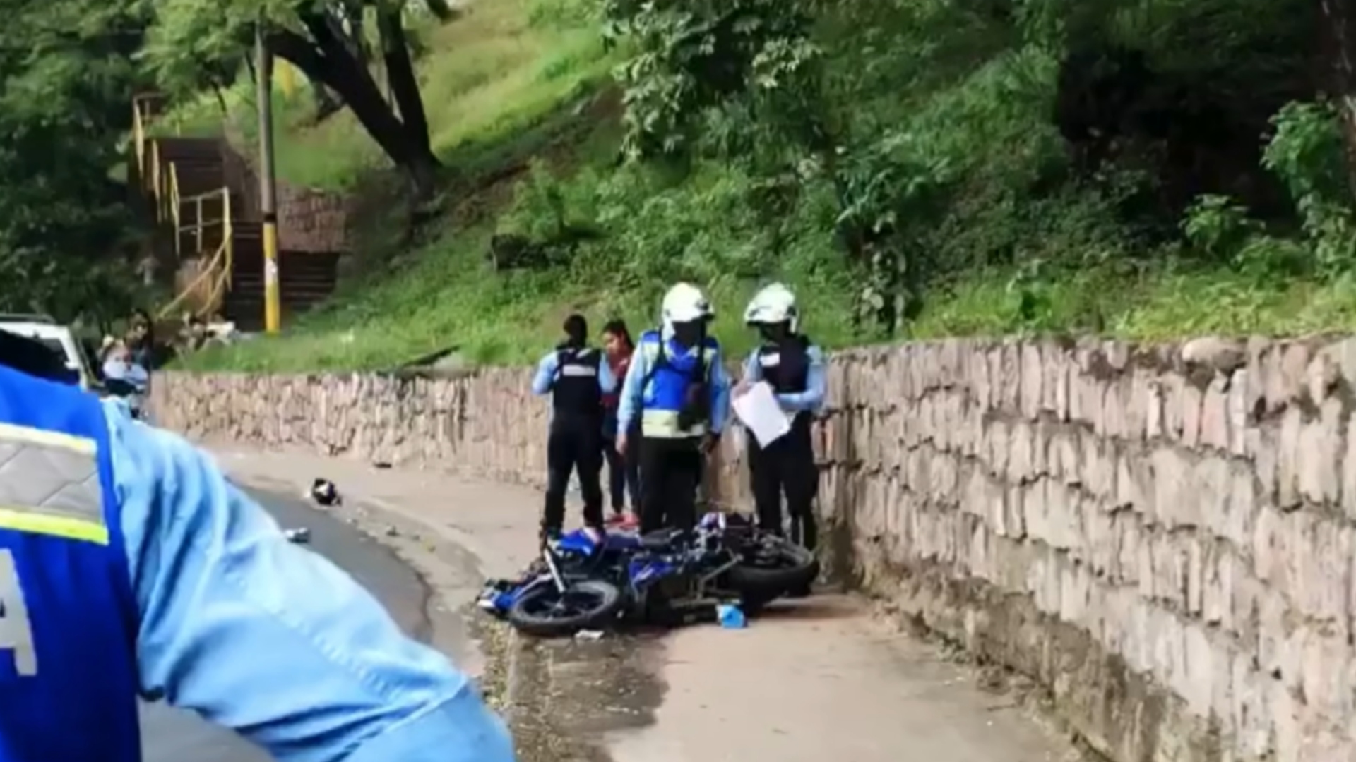 Accidente de transito en el Estadio de Tegucigalpa