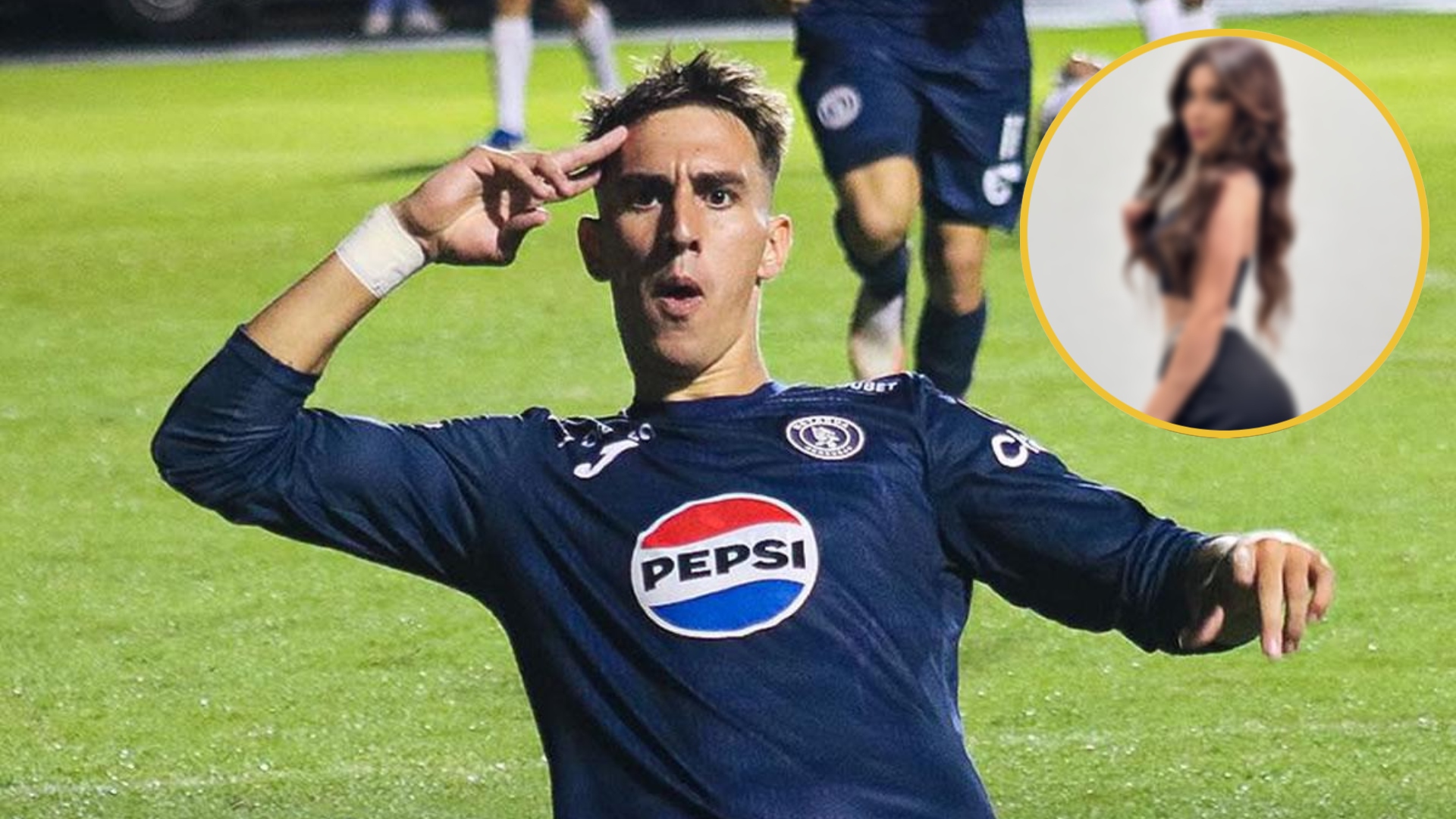 Rodrigo Auzmendi, goleador de Motagua, enciende rumores de romance con una presentadora de televisión