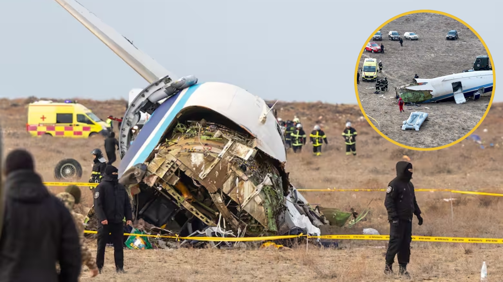 Difunden el último diálogo de los pilotos del accidente del avión de Azerbaijan Airlines