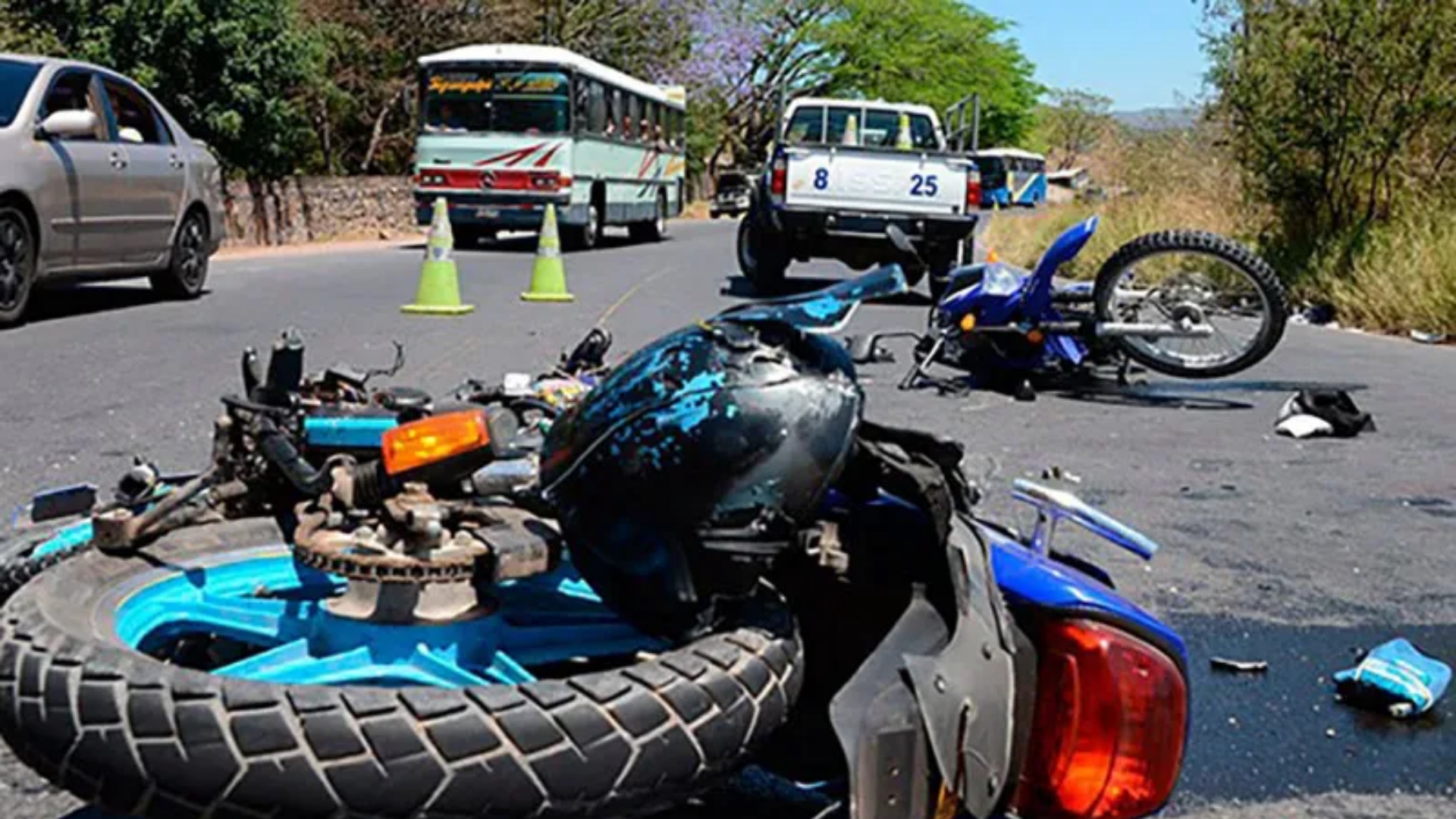 accidente de tránsito en Navidad