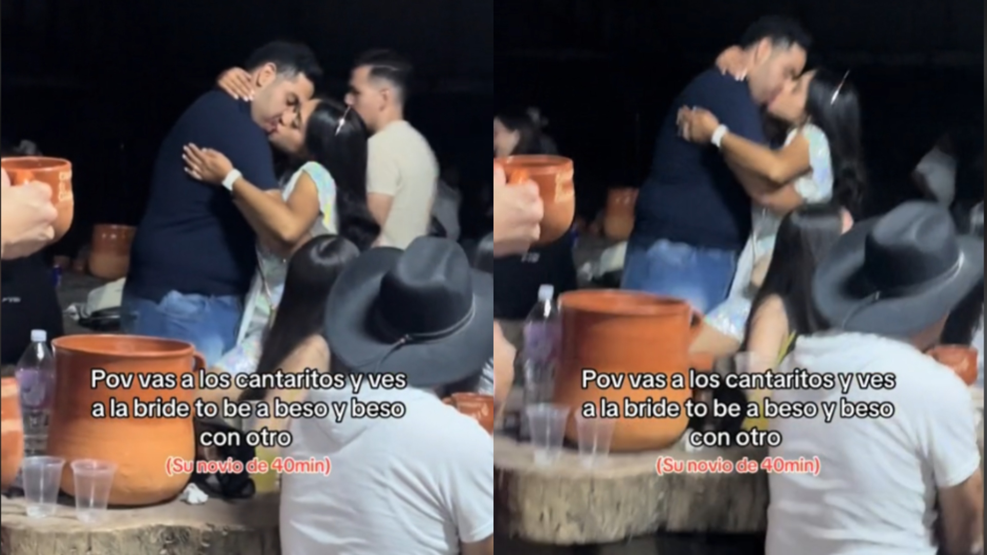 Novia es grabada besándose con varios hombres en su despedida de soltera