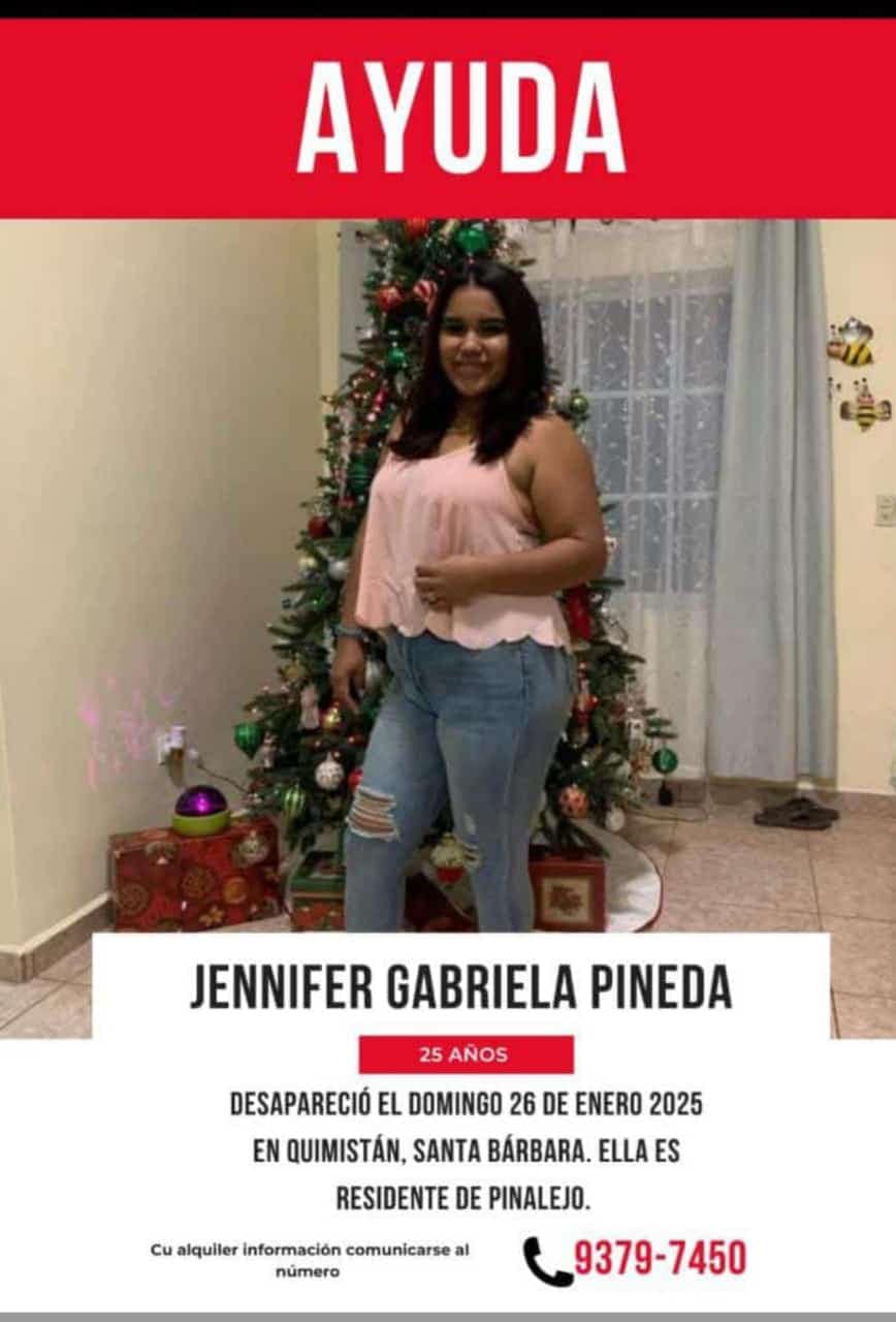 Misteriosa desaparición en Santa Bárbara: Joven deja una nota de advertencia y desaparece