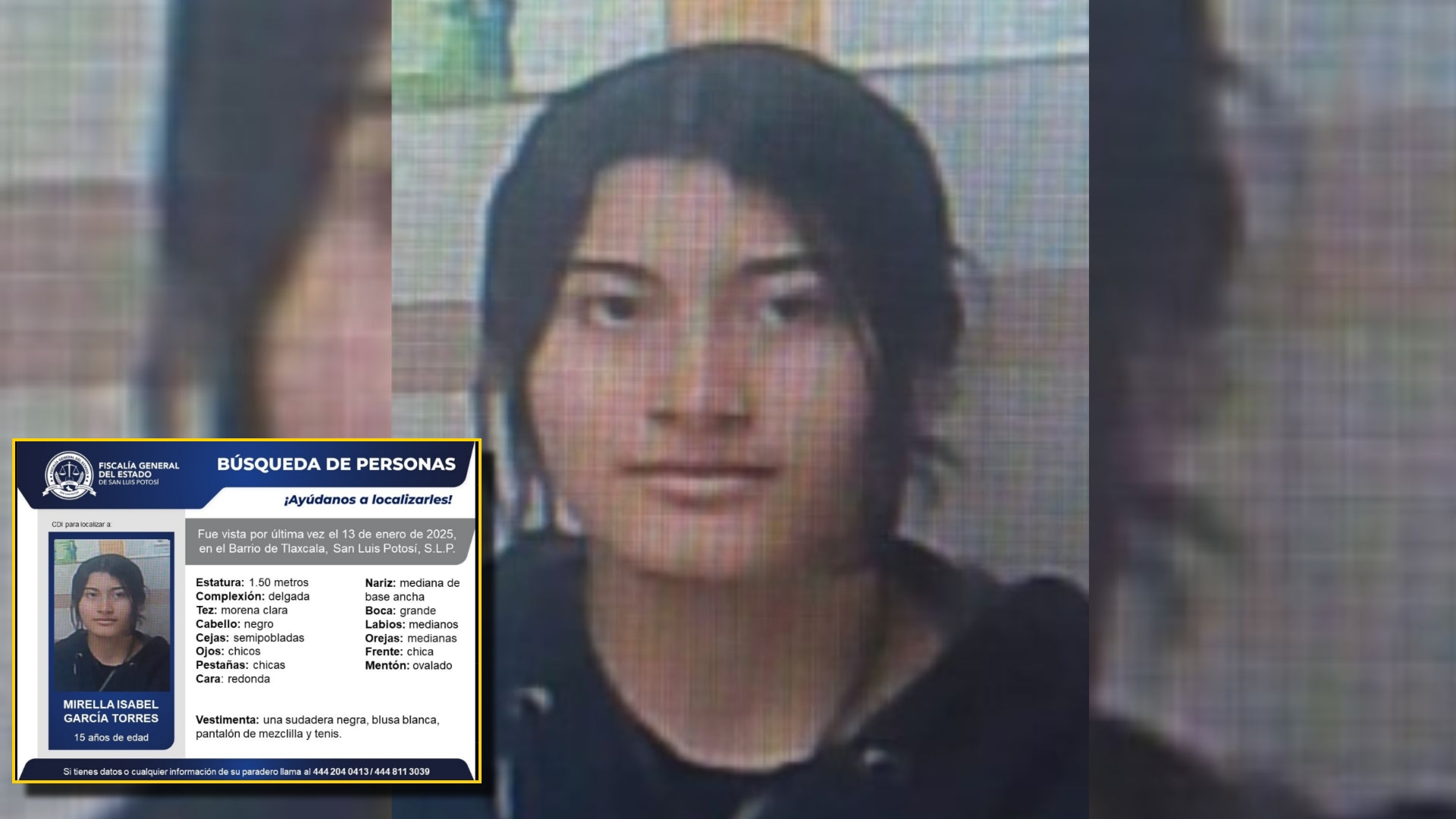Adolescente desparecida en México