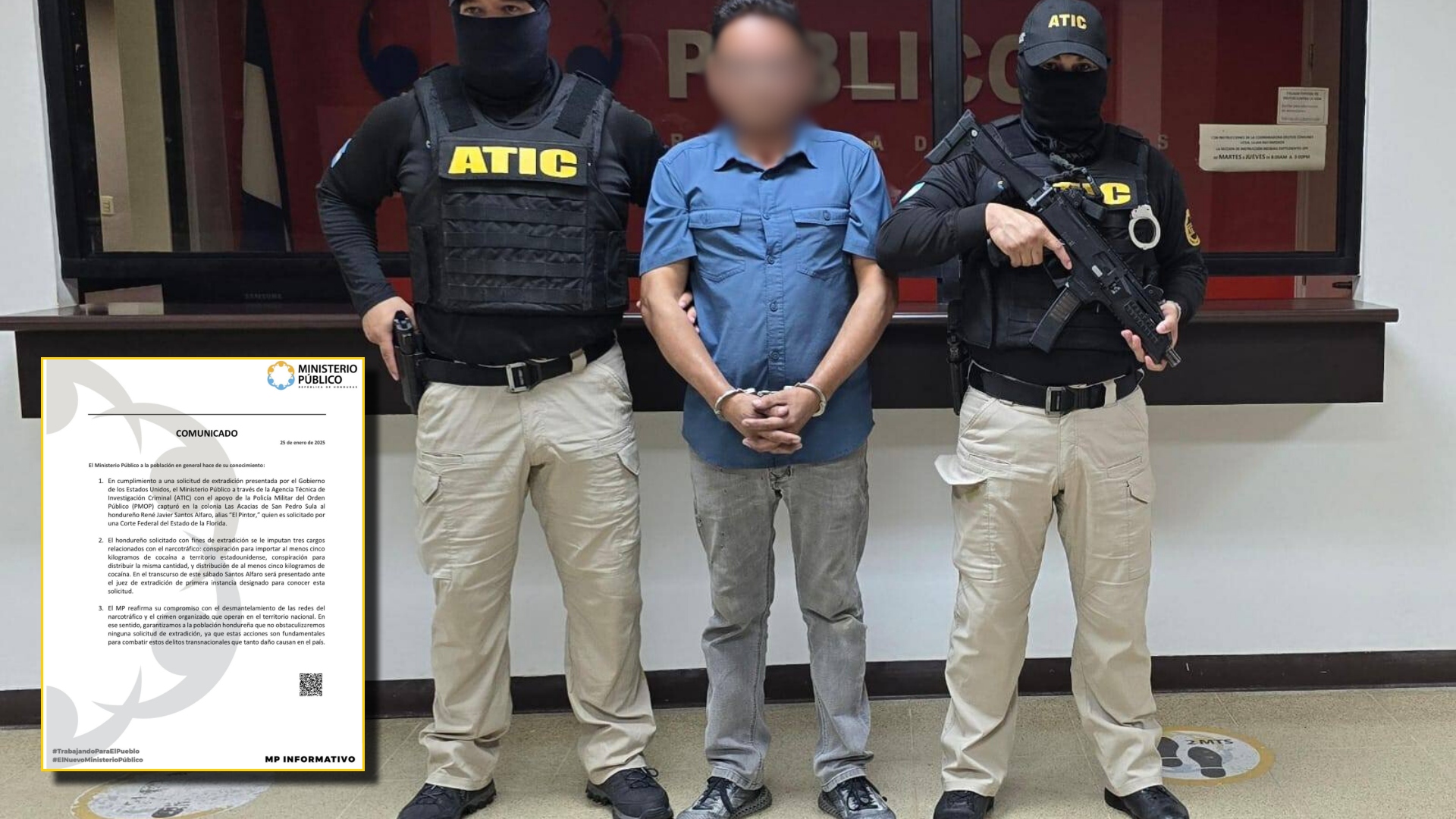 Capturan a René Javier Santos Alfaro, alias “El Pintor”