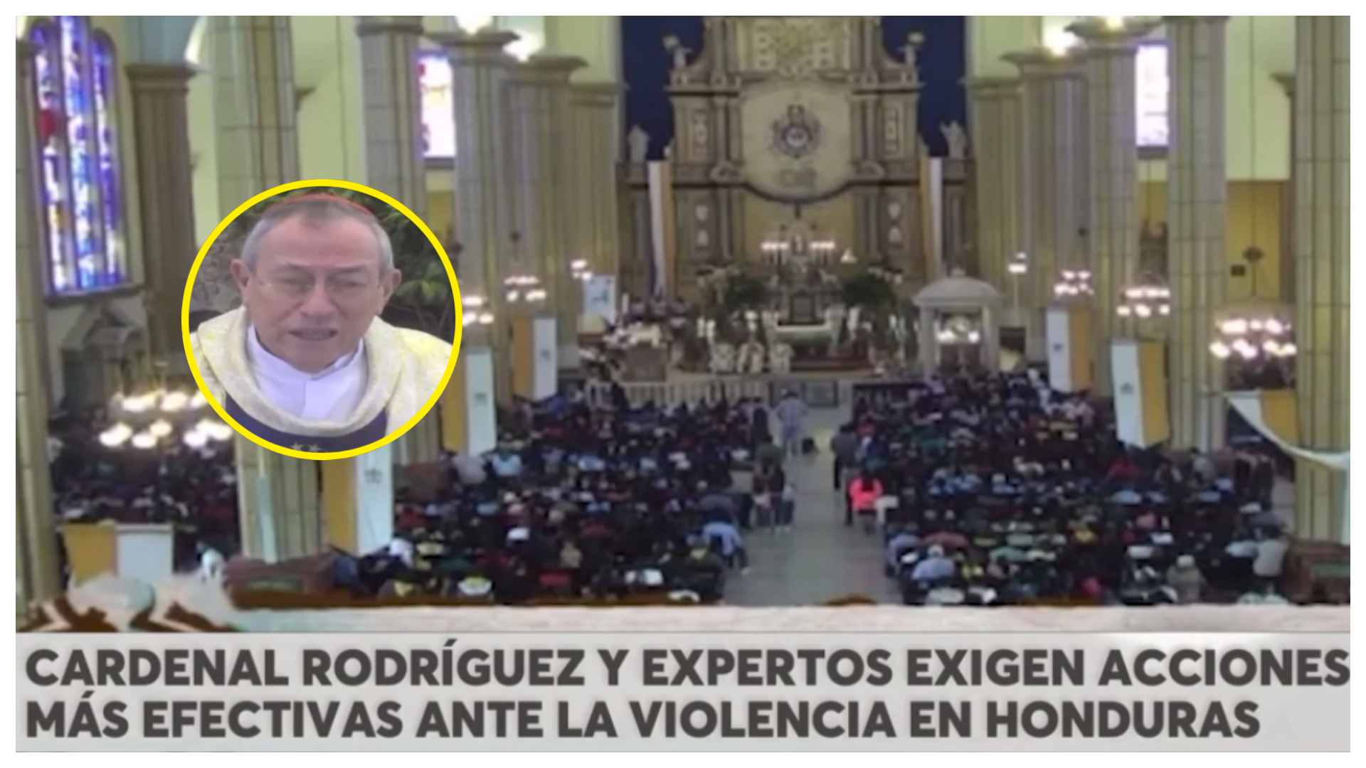 Cardenal Óscar Andrés Rodríguez repudio el hecho que a diario una mujer es asesinada en el país