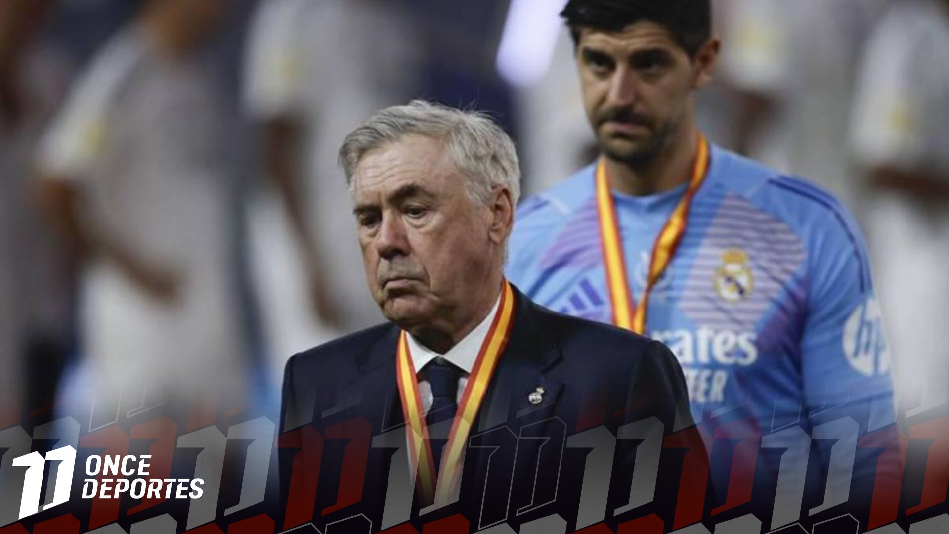 Carlo Ancelotti al perder la Supercopa de España