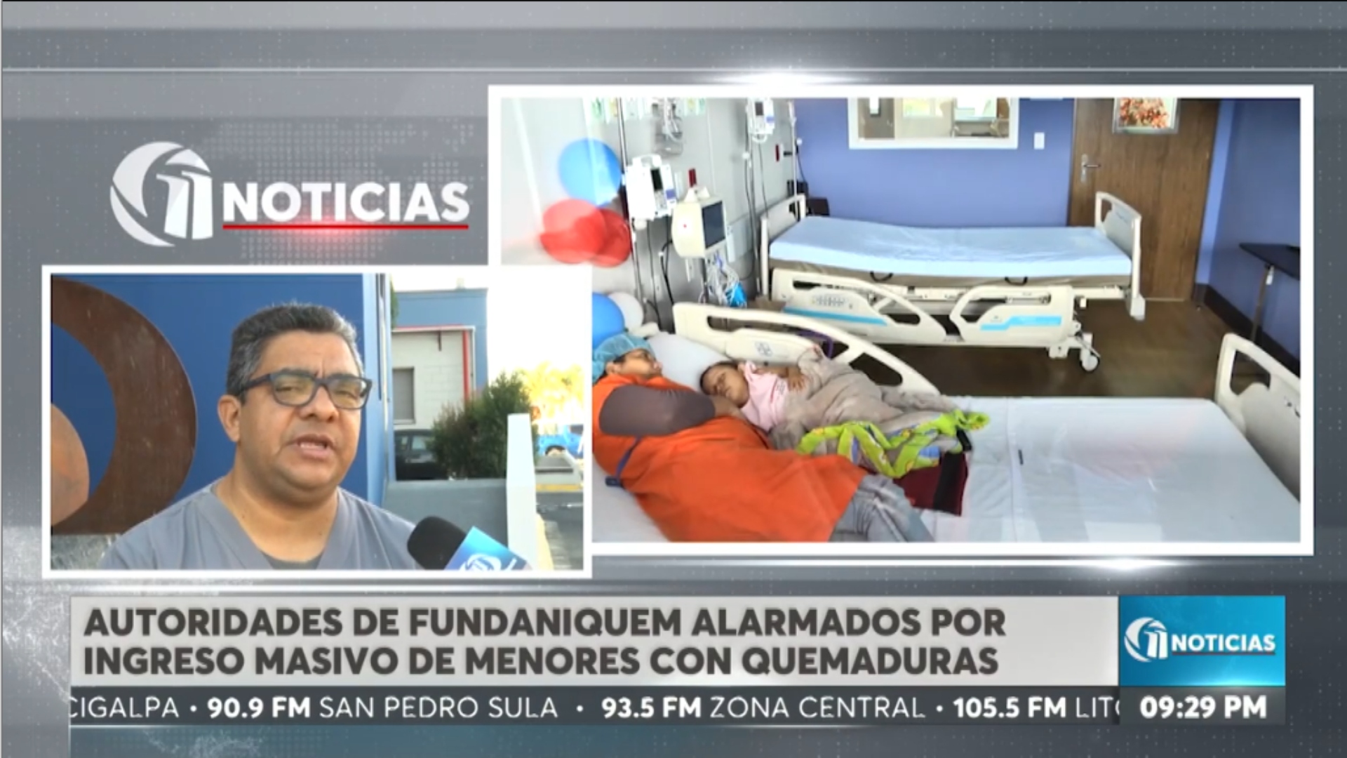 FUNDANIQUEM en alerta por ingreso masivo de menores con quemaduras graves