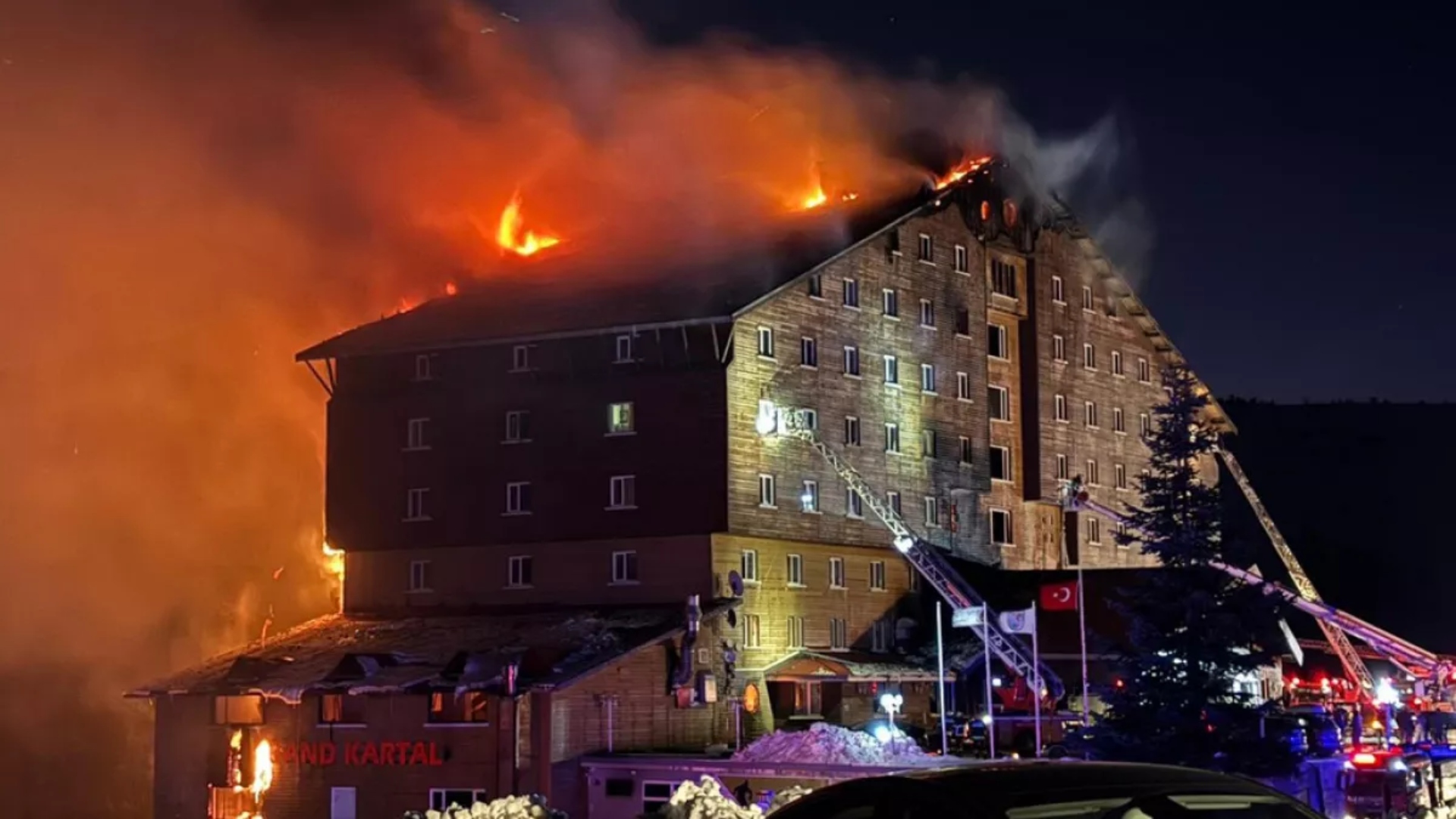 Trágico incendio en un hotel de estación de esquí en Turquía deja 69 muertos y más de 50 heridos