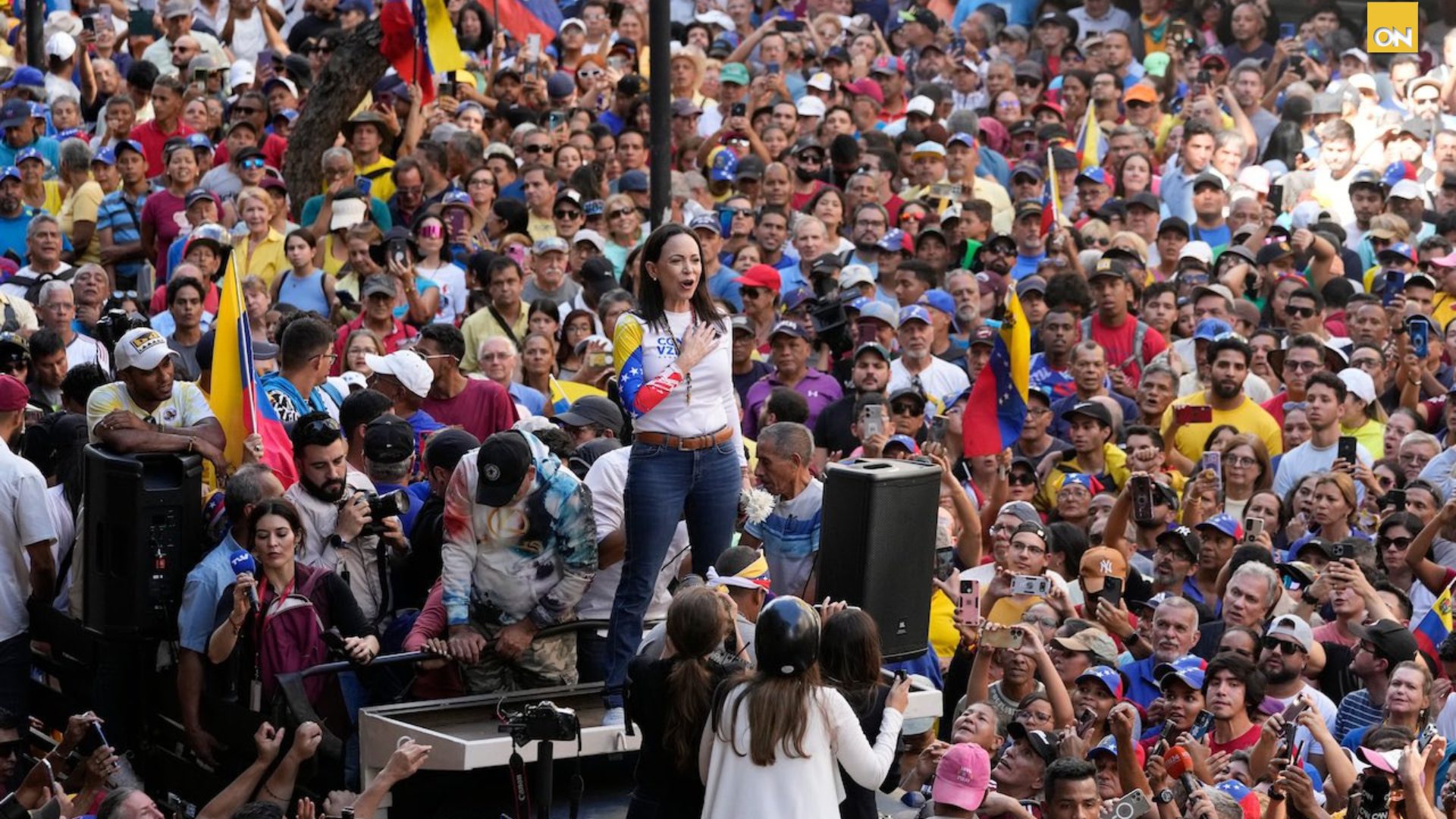 María Corina Machado denuncia un golpe de Estado en Venezuela