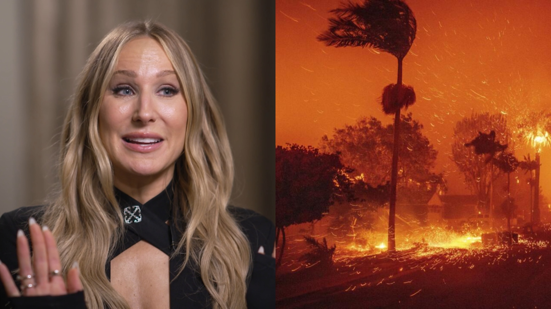 Nikki Glaser es acusada de provocar incendio en California por burlarse de Dios en unos premios