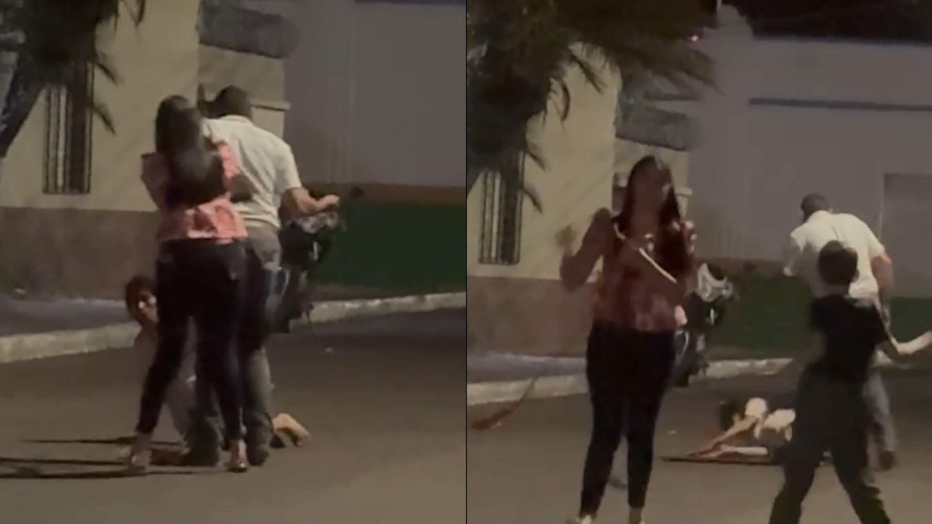 Hondureño agrede a señora con enfermedad mental en plena vía pública en San Marcos de Colón