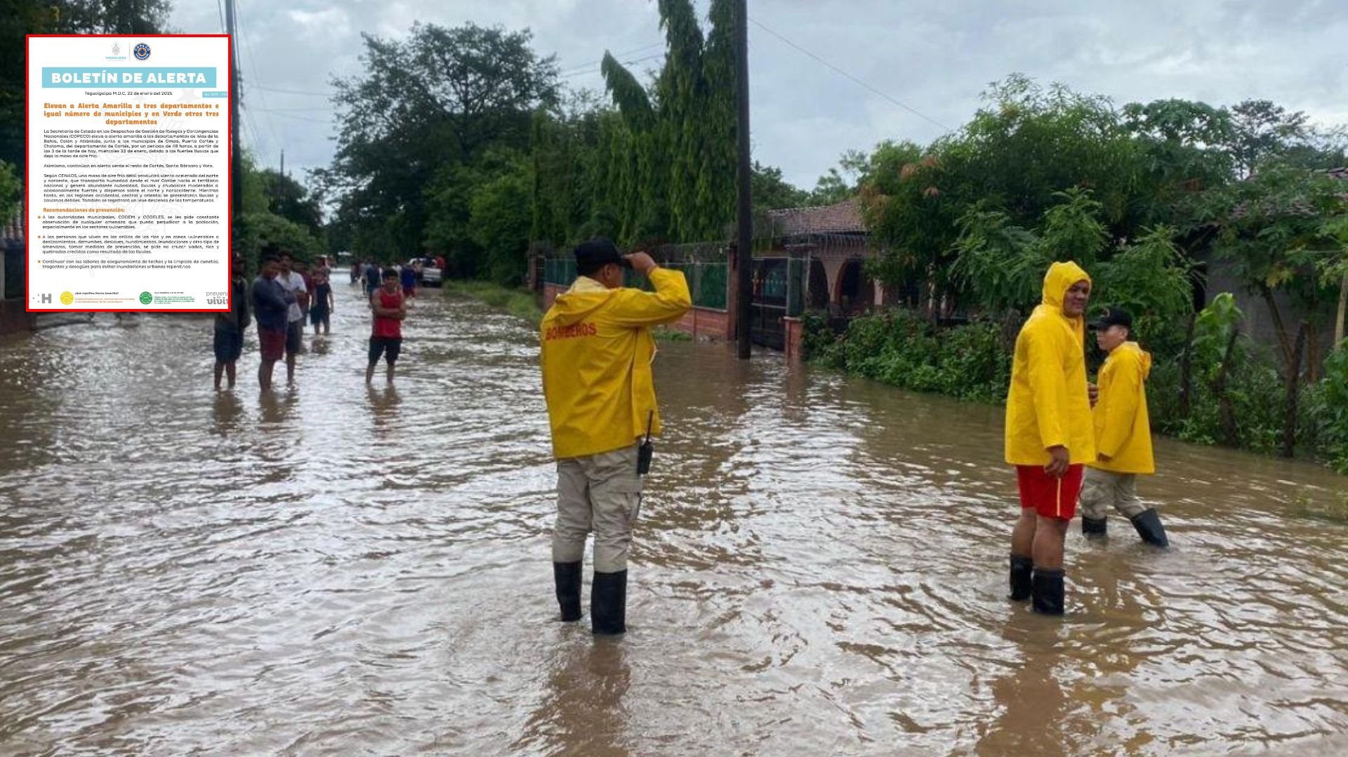 alerta amarilla verde copeco