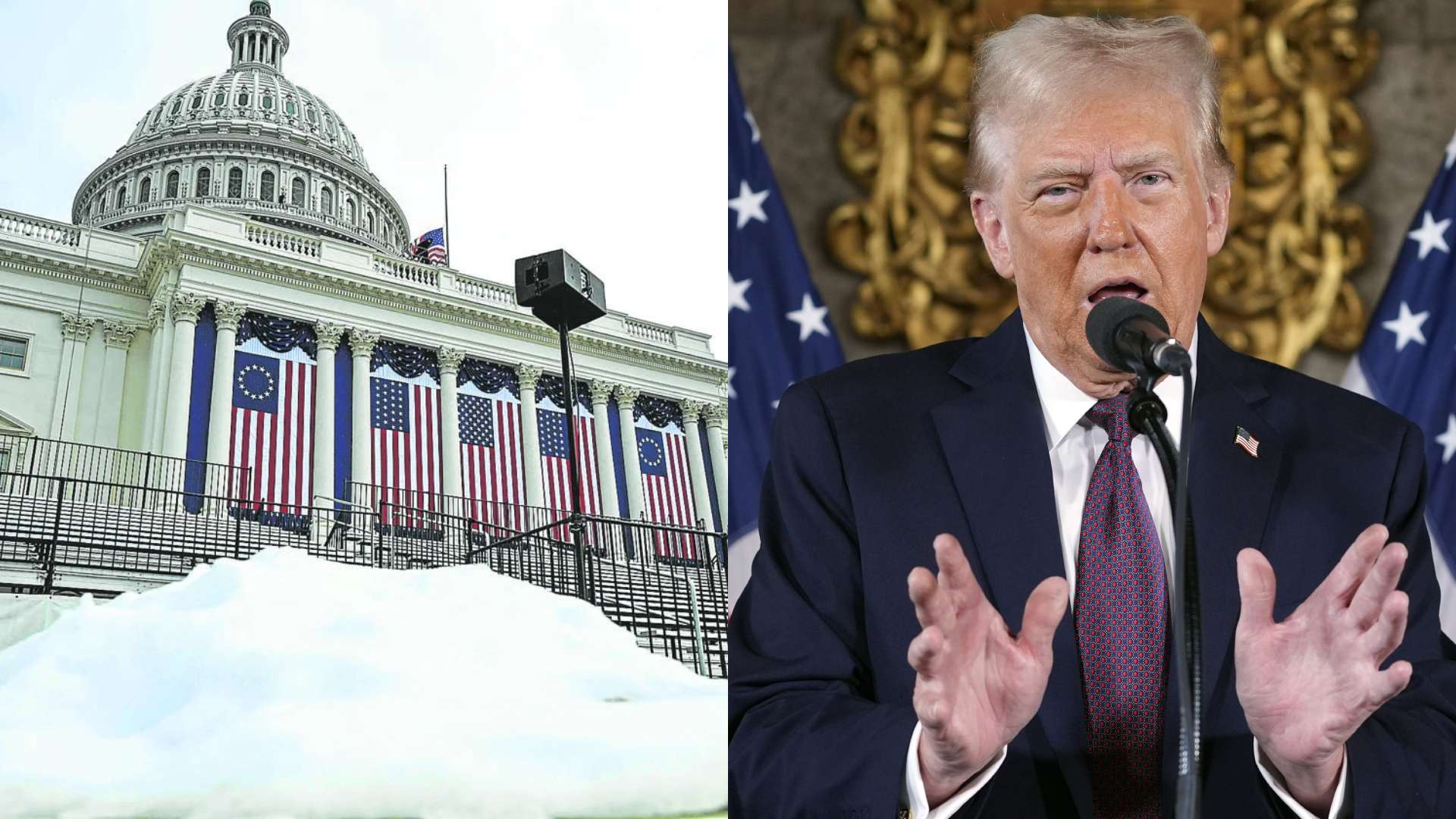 “Intenso frío” obliga a hacer unos cambios para la toma de posesión de Donald Trump
